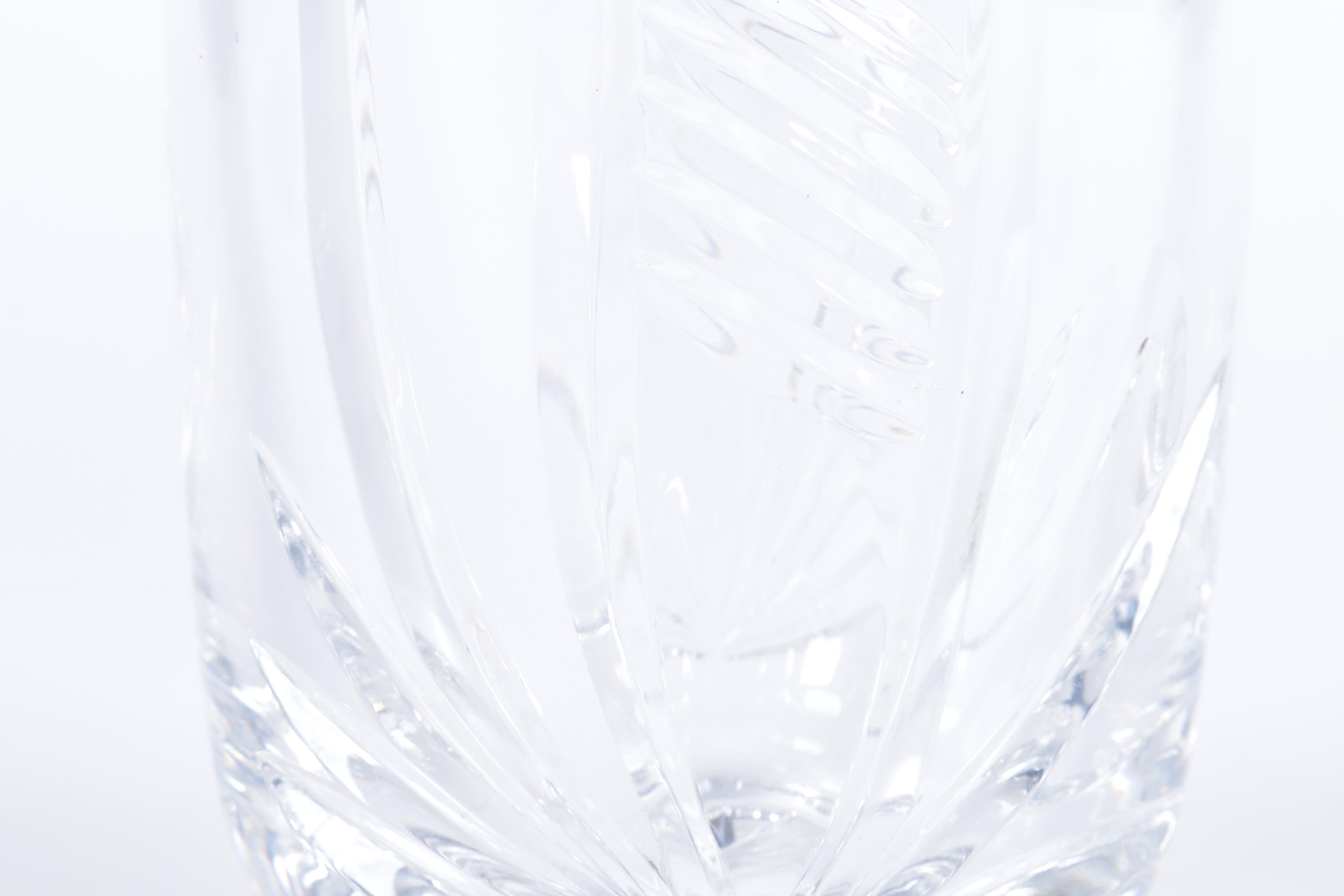 Samobor Crystal Bud Vases and Bear Figurine