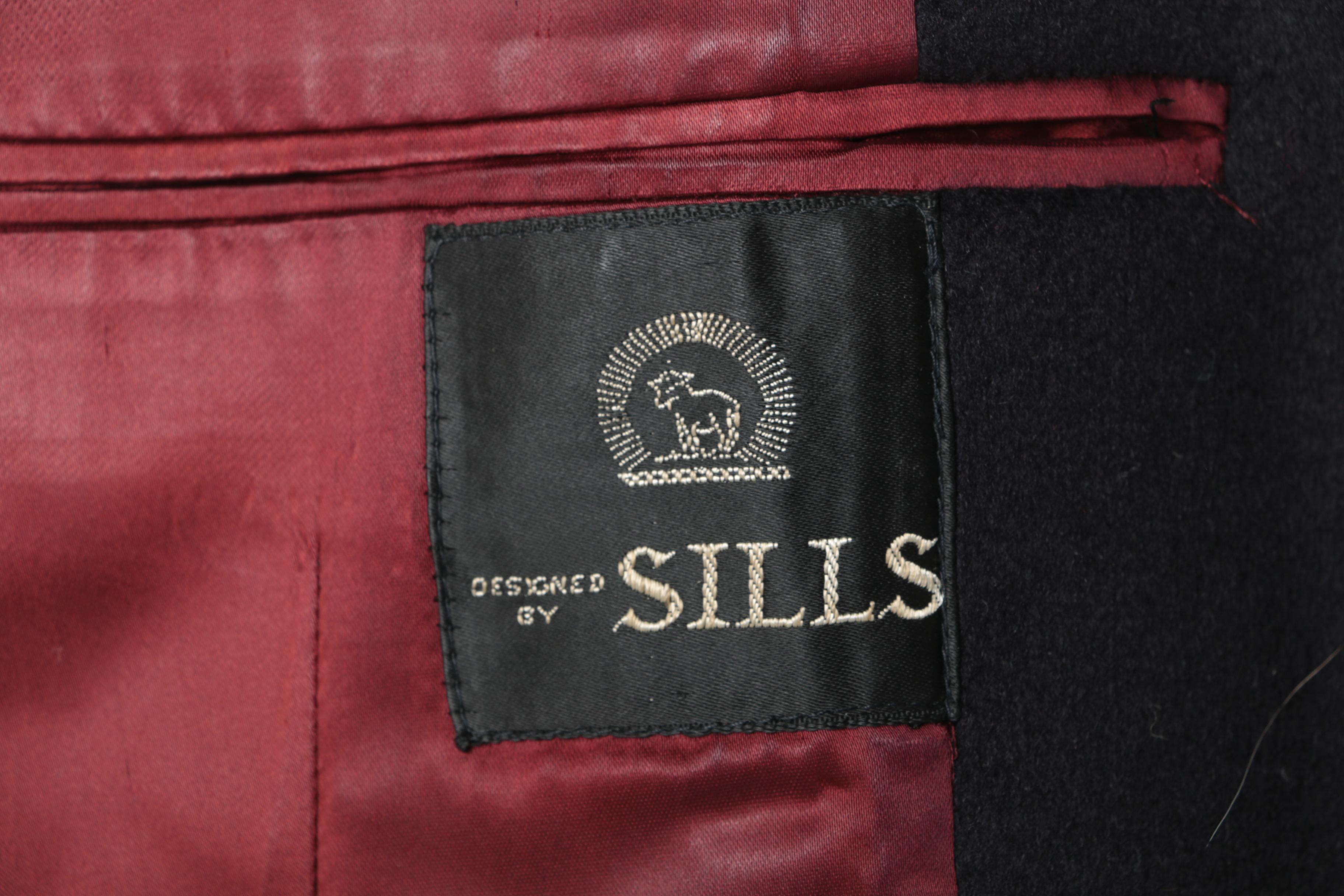 Sills Men's Dark Blue Over Coat