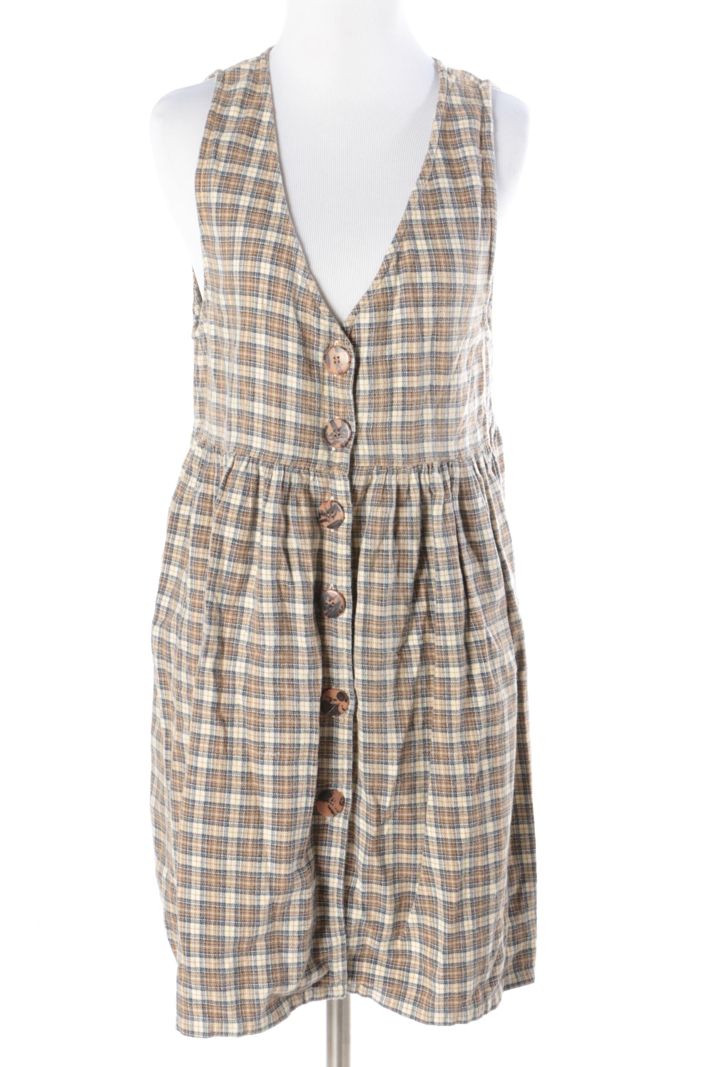 Free People Plaid Jumpers