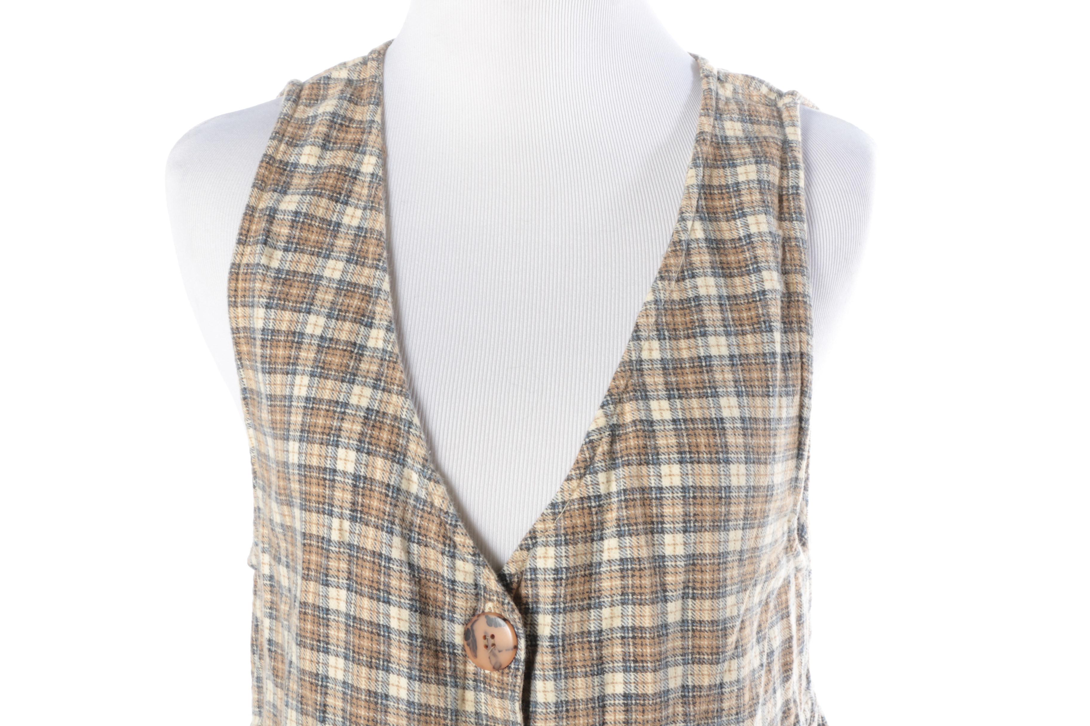 Free People Plaid Jumpers