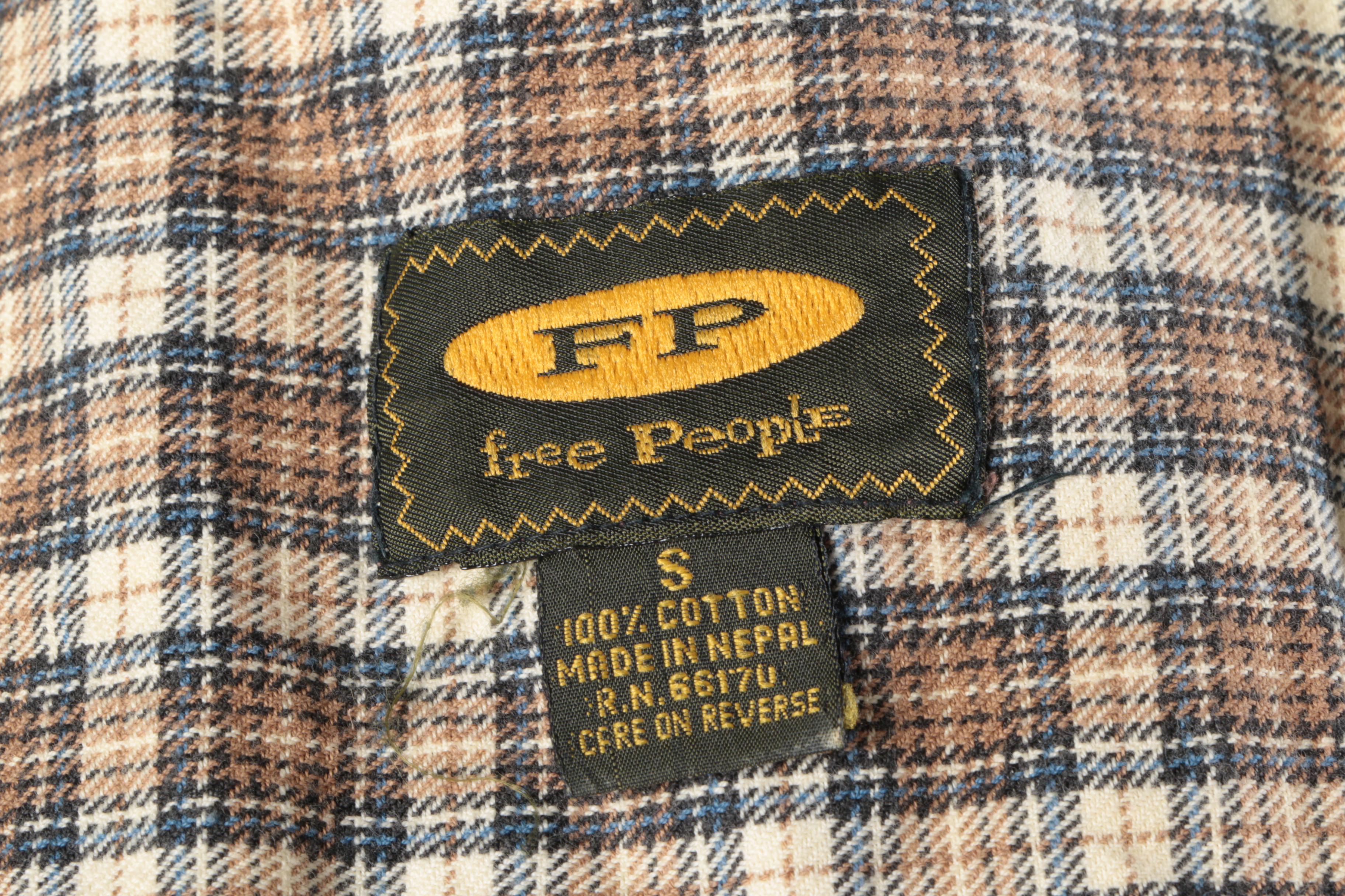 Free People Plaid Jumpers