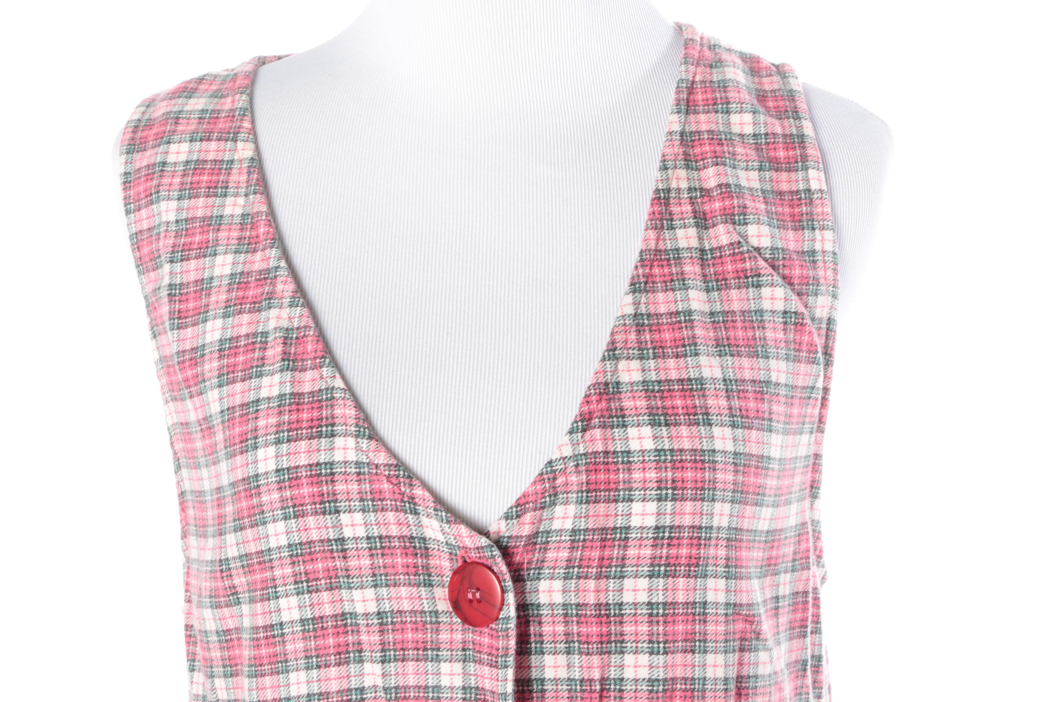 Free People Plaid Jumpers