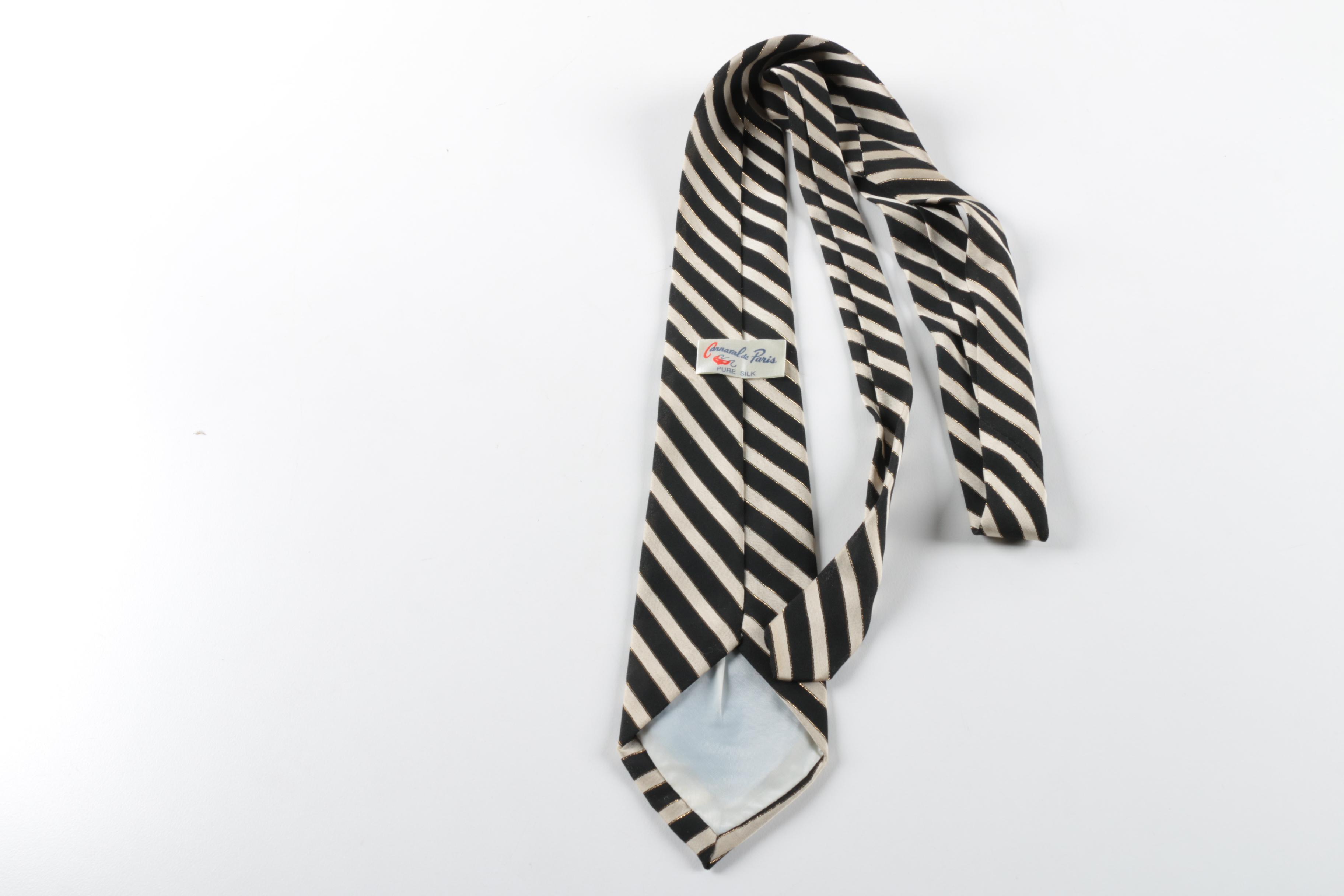 Assorted Neckties Including Carnaval de Paris