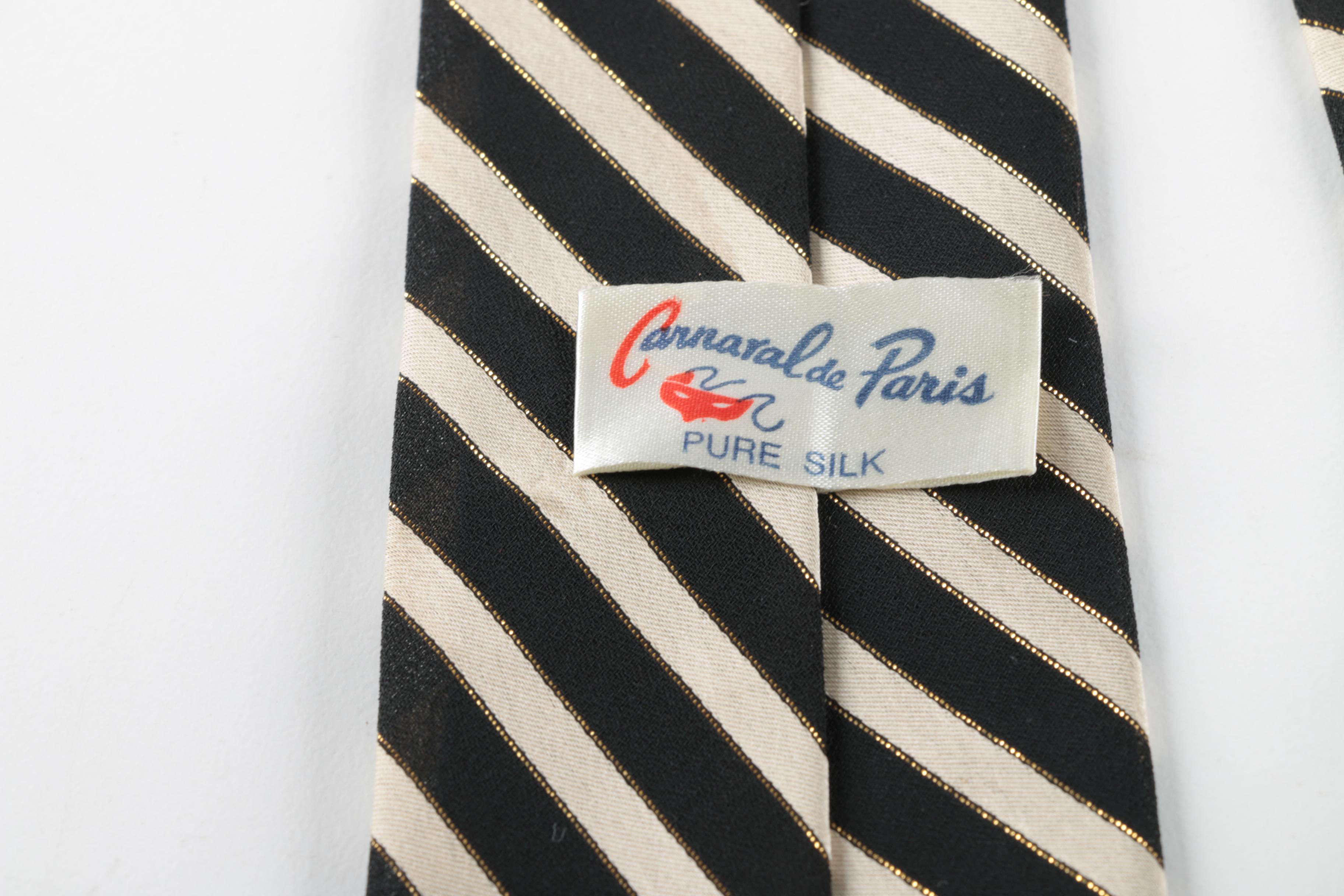 Assorted Neckties Including Carnaval de Paris