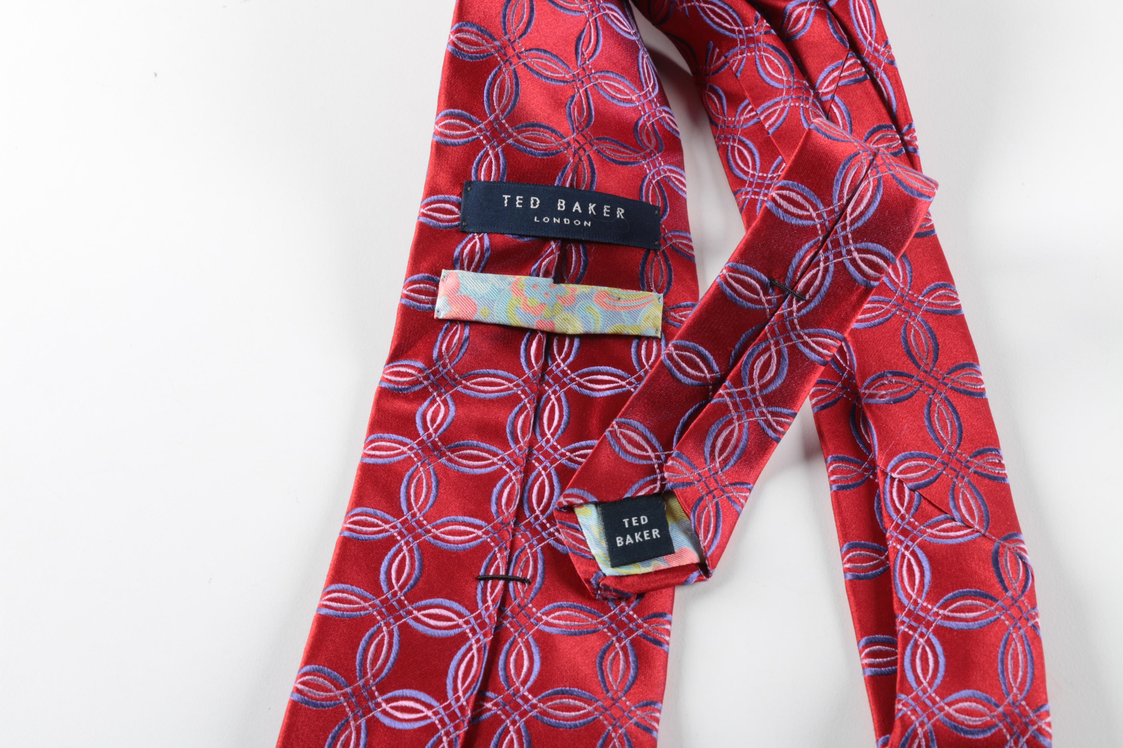 Assorted Neckties Including Carnaval de Paris