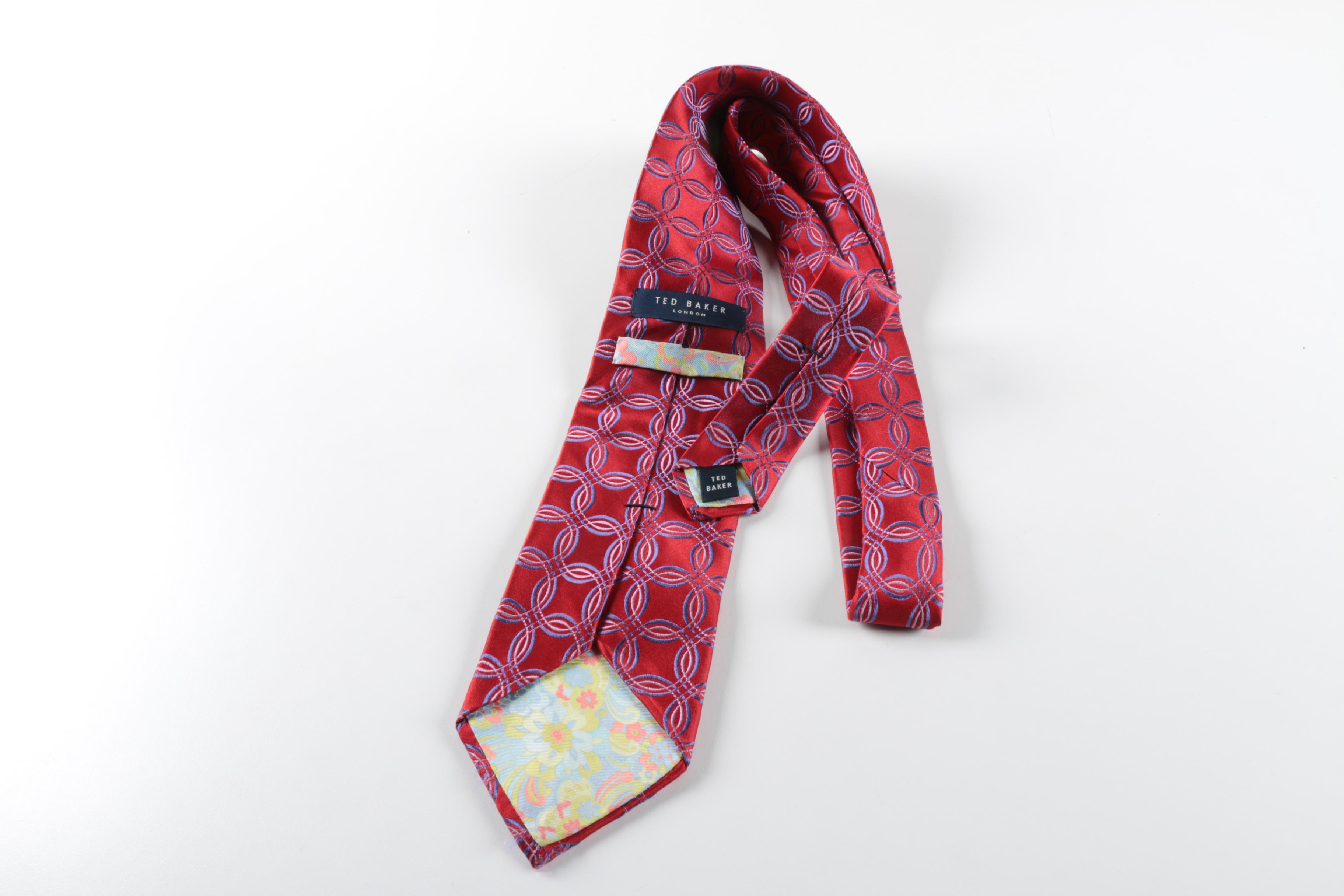 Assorted Neckties Including Carnaval de Paris
