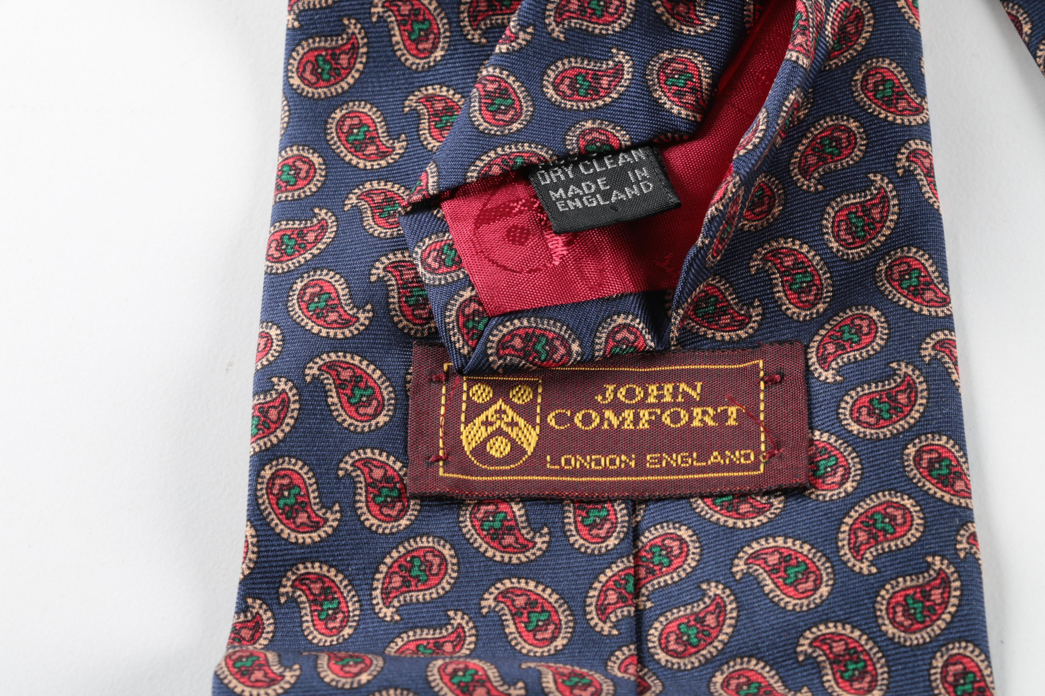 Assorted Neckties Including Carnaval de Paris