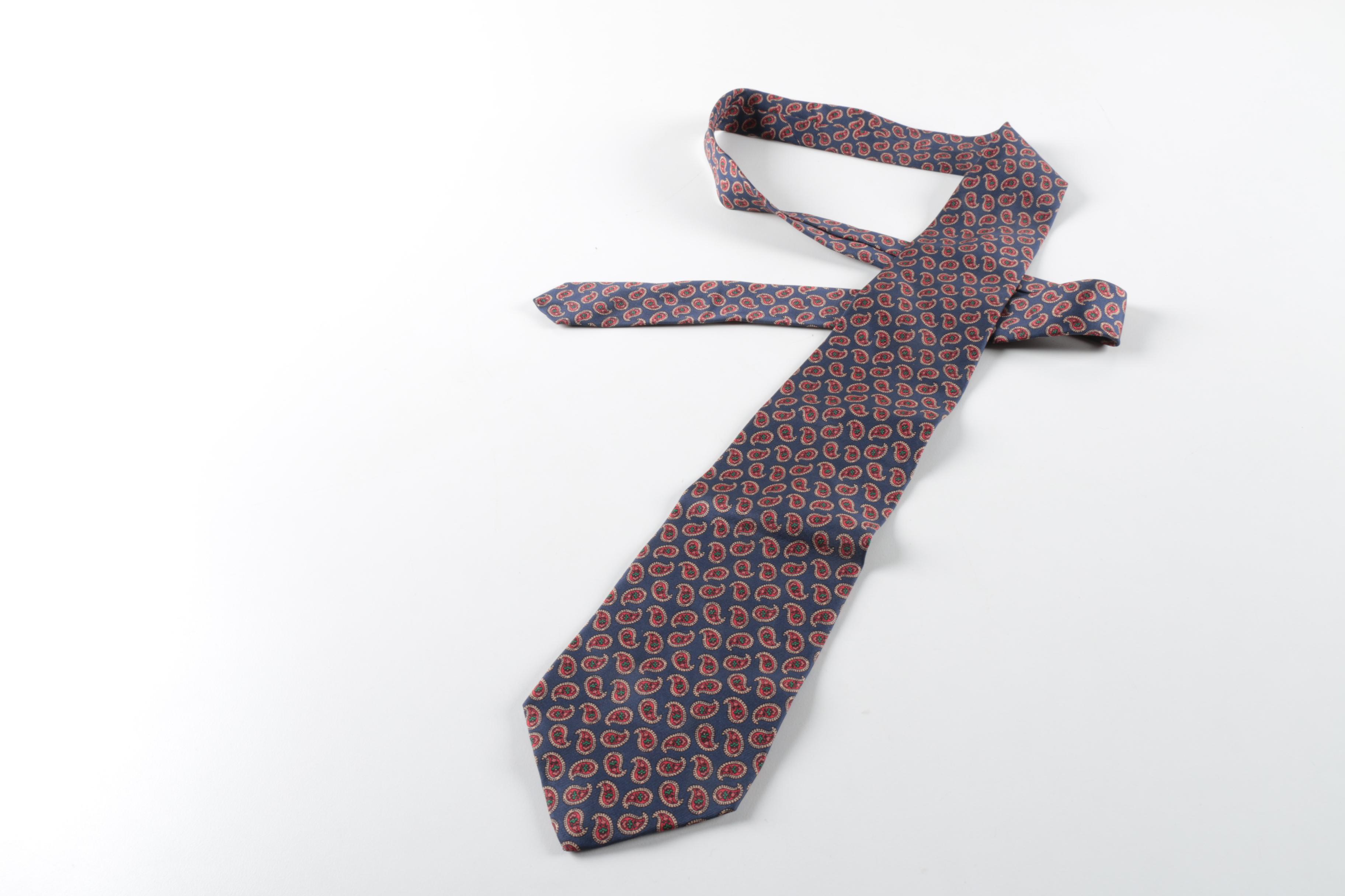 Assorted Neckties Including Carnaval de Paris