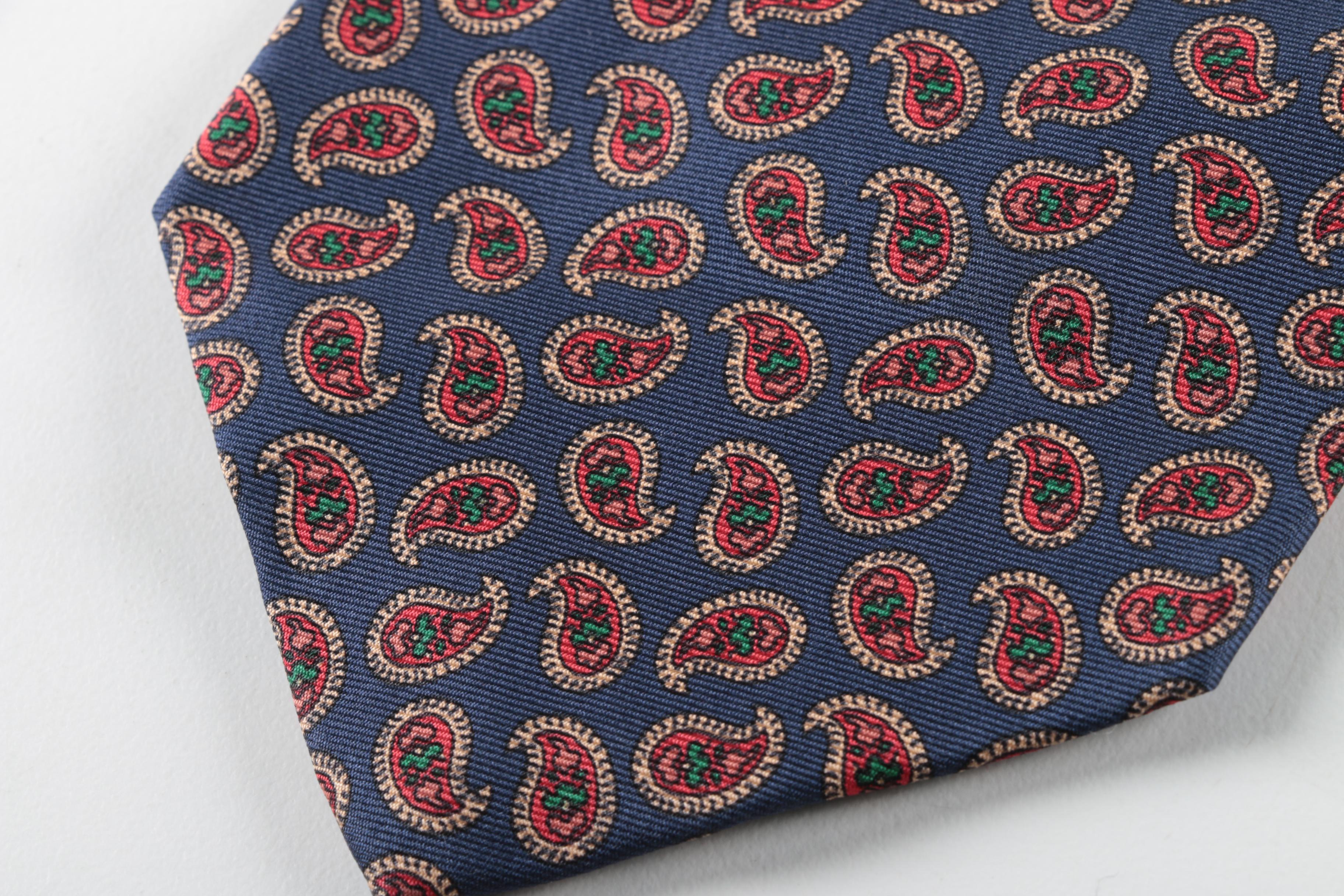 Assorted Neckties Including Carnaval de Paris