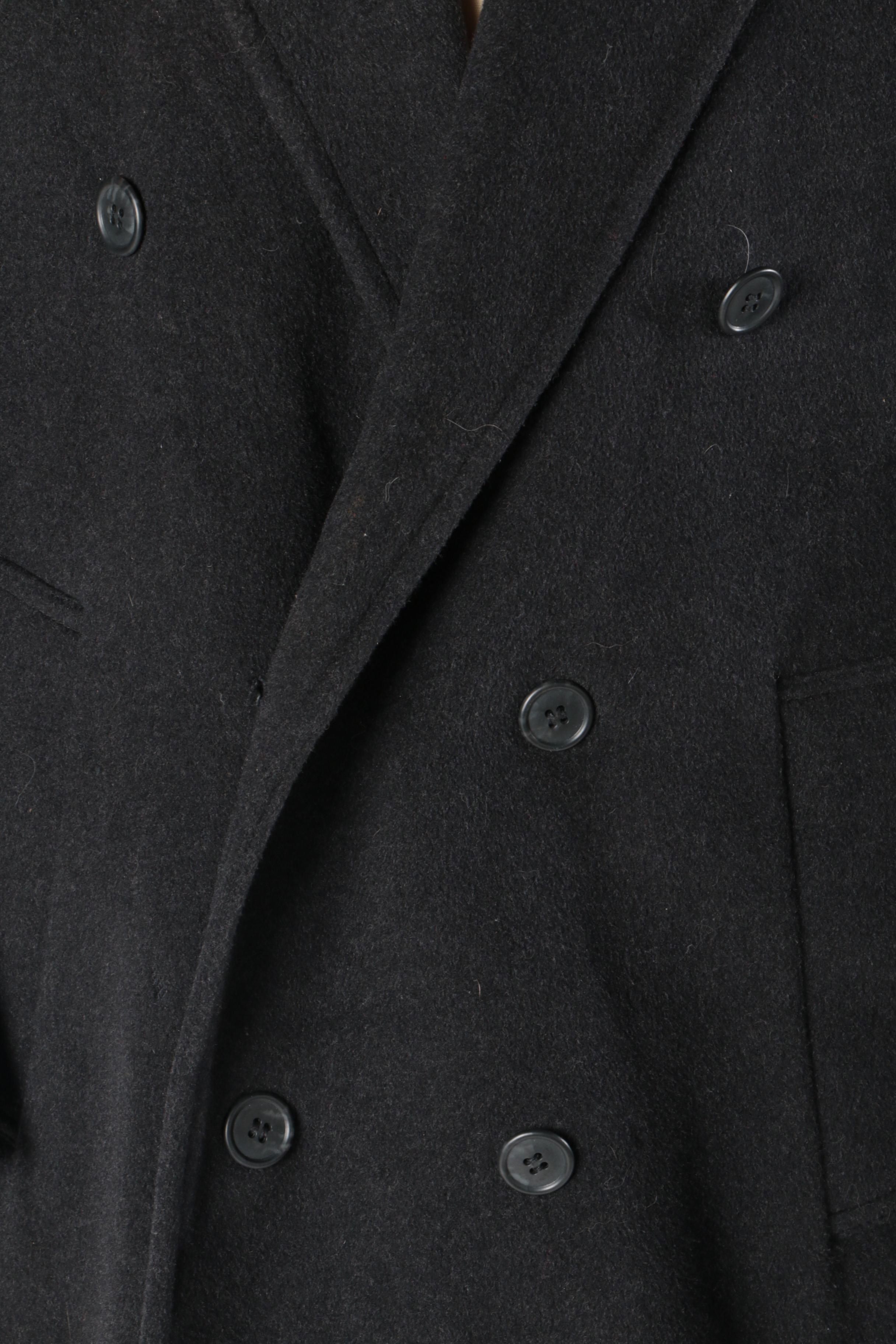 Gianfanco Ruffini Men's Black Over Coat