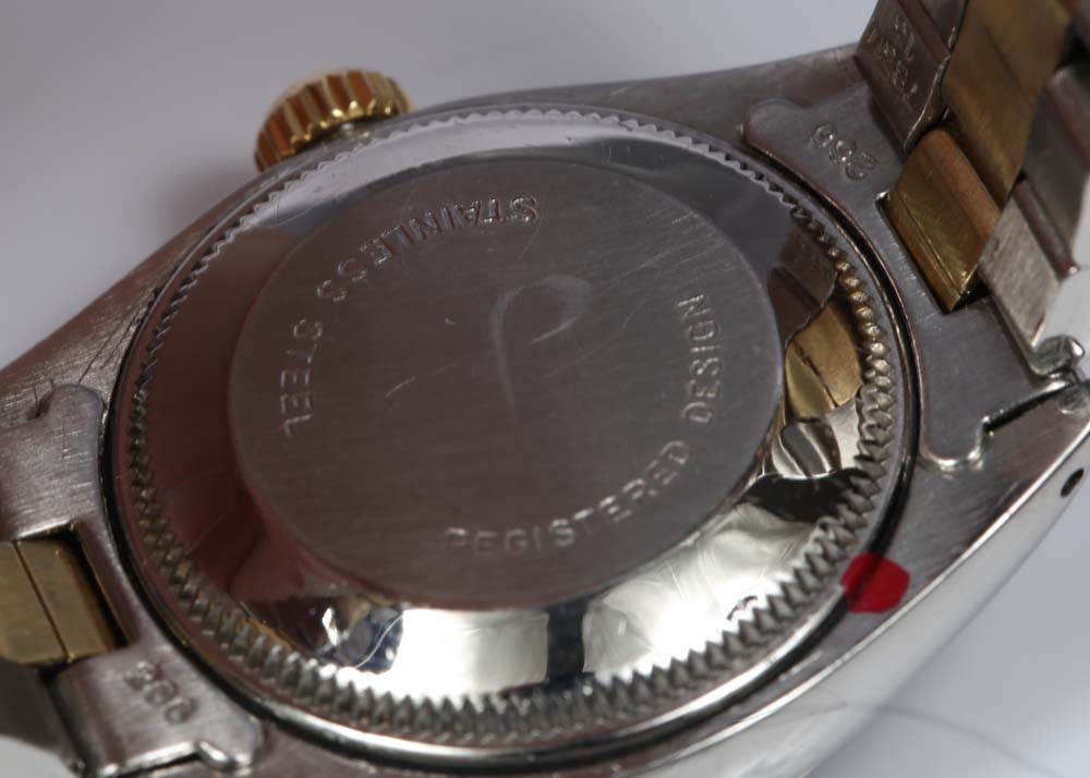 Rolex Oyster Perpetual Date 14K Yellow Gold and Stainless Steel Watch