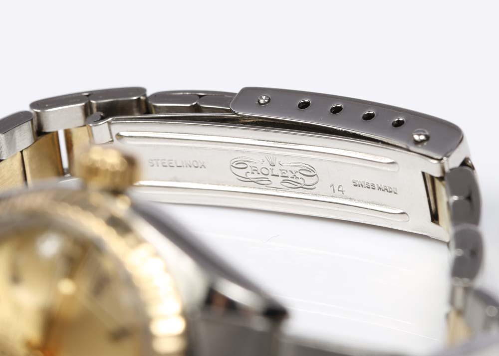 Rolex Oyster Perpetual Date 14K Yellow Gold and Stainless Steel Watch