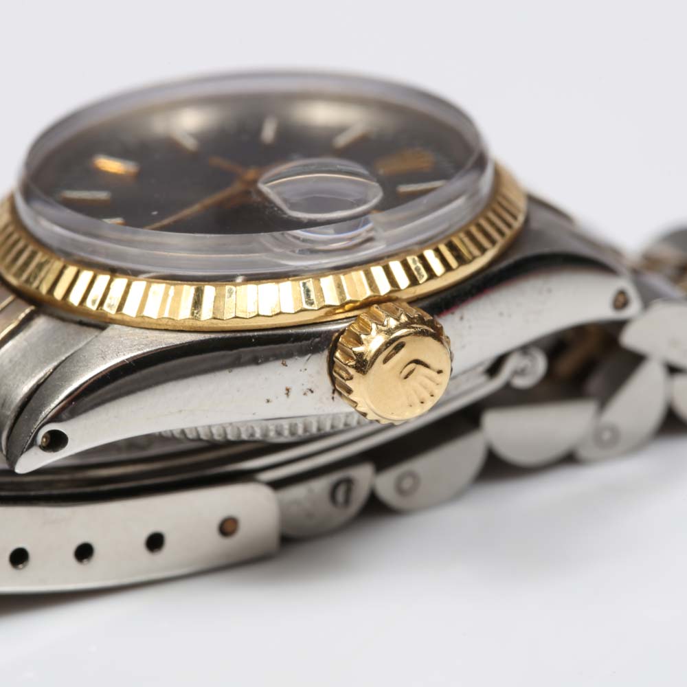 Rolex Oyster Perpetual Date 14K Yellow Gold and Stainless Steel Watch