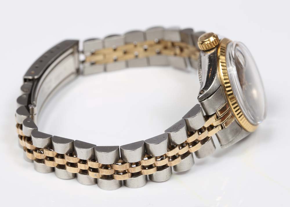 Rolex Oyster Perpetual Date 14K Yellow Gold and Stainless Steel Watch