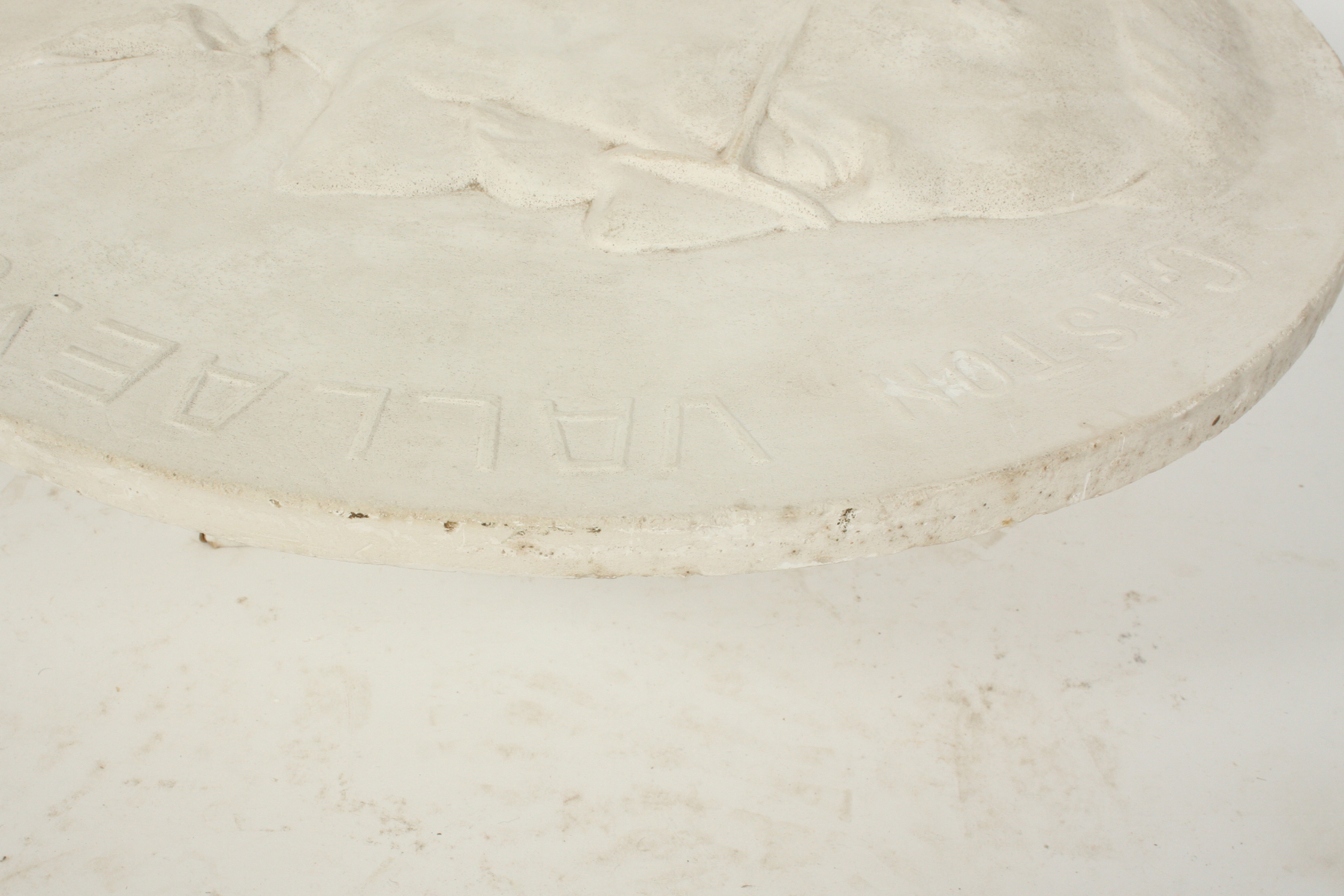 Gaston Vallaeys Plaster Cast Medallic Plaque Dated 1942