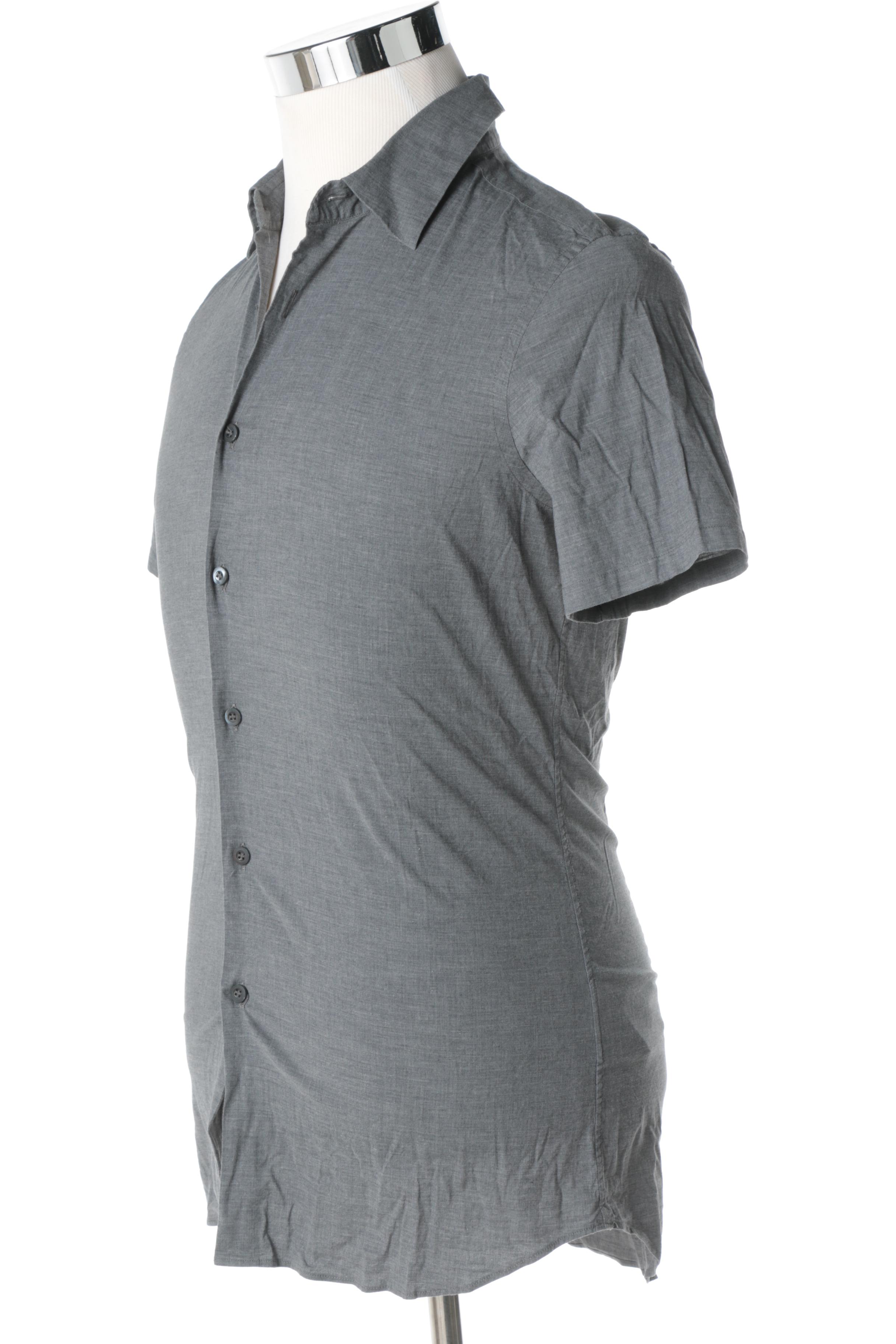 Men's Prada Short-Sleeved Button Up Shirt