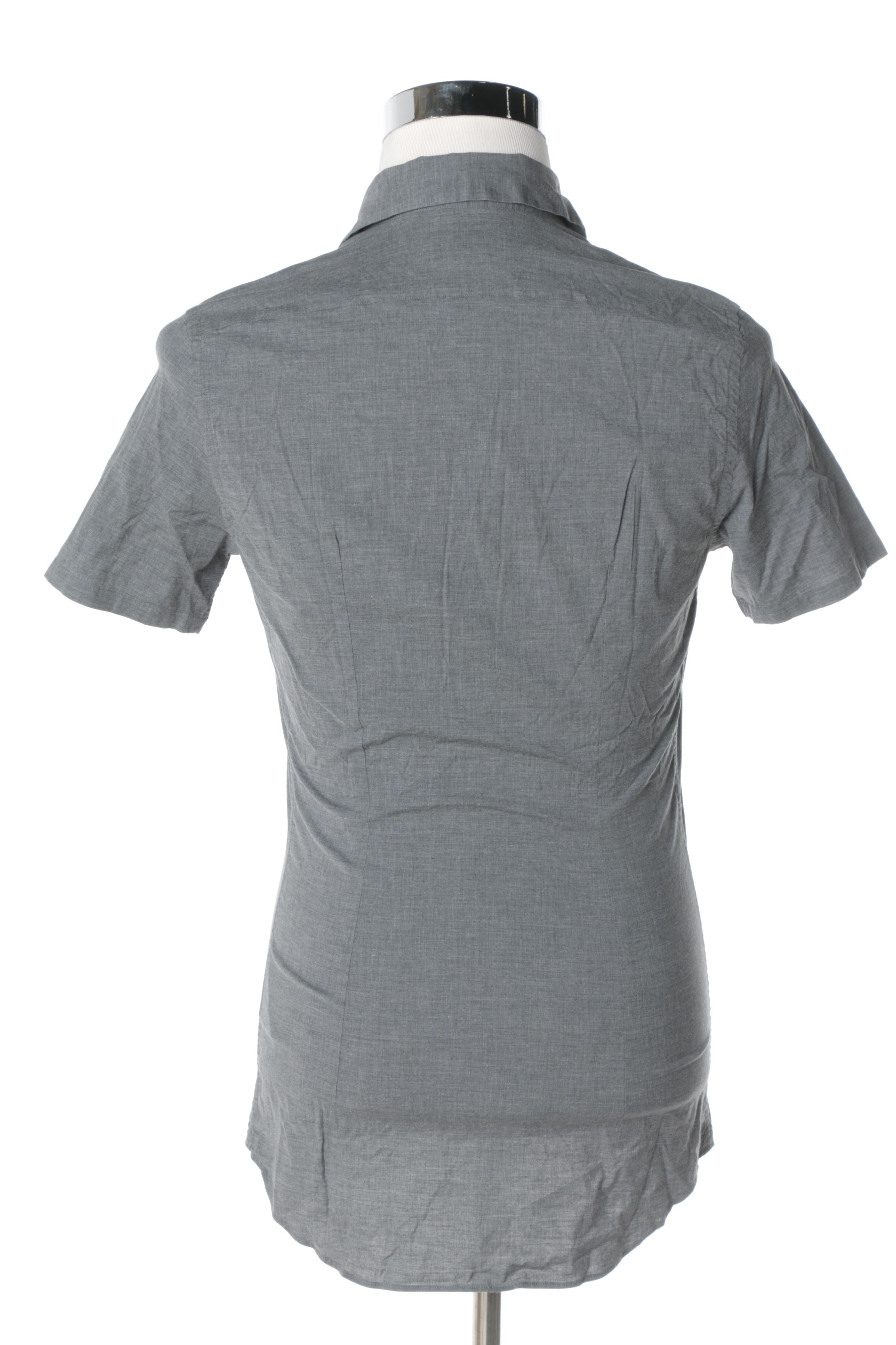 Men's Prada Short-Sleeved Button Up Shirt