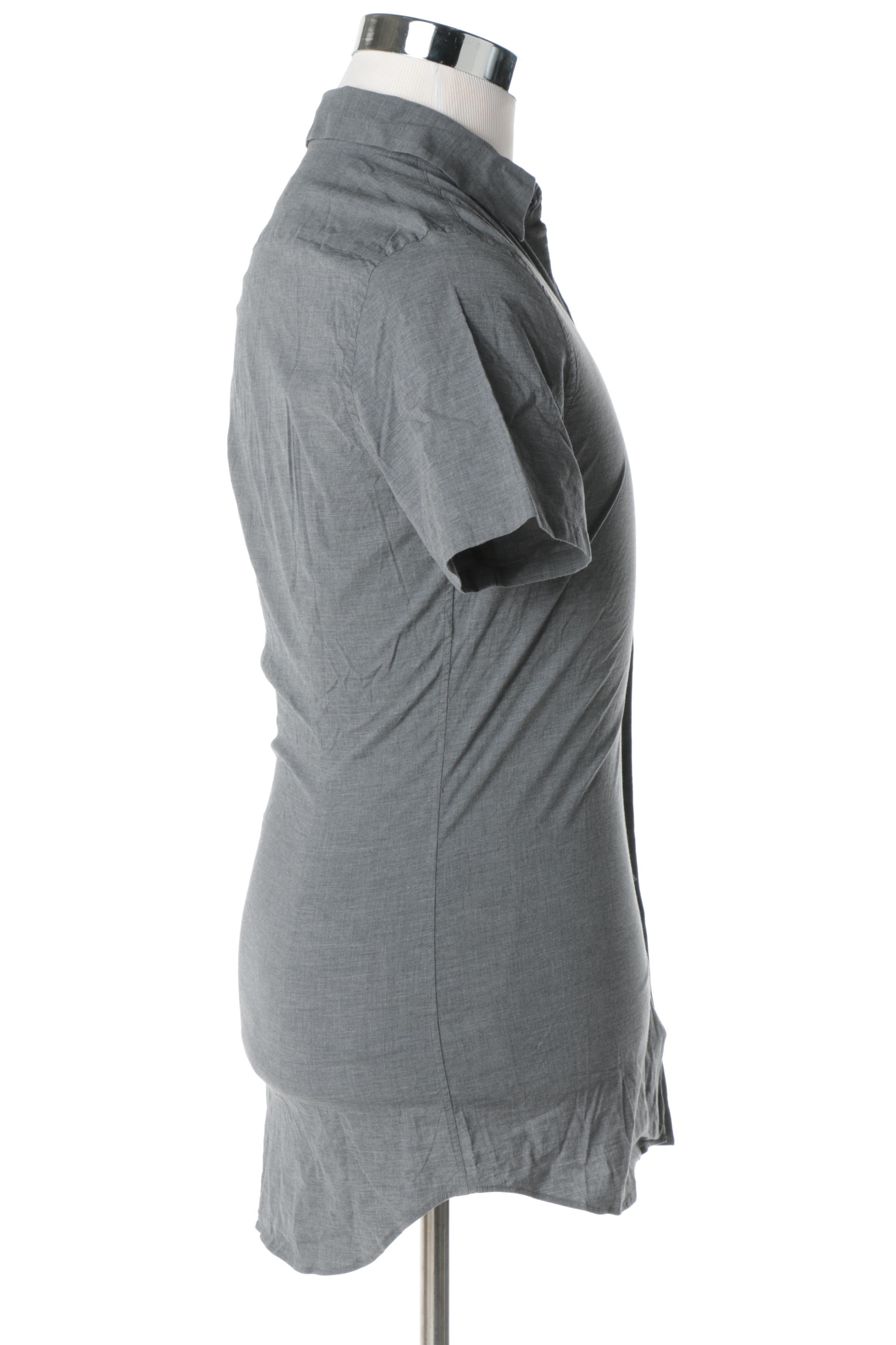 Men's Prada Short-Sleeved Button Up Shirt