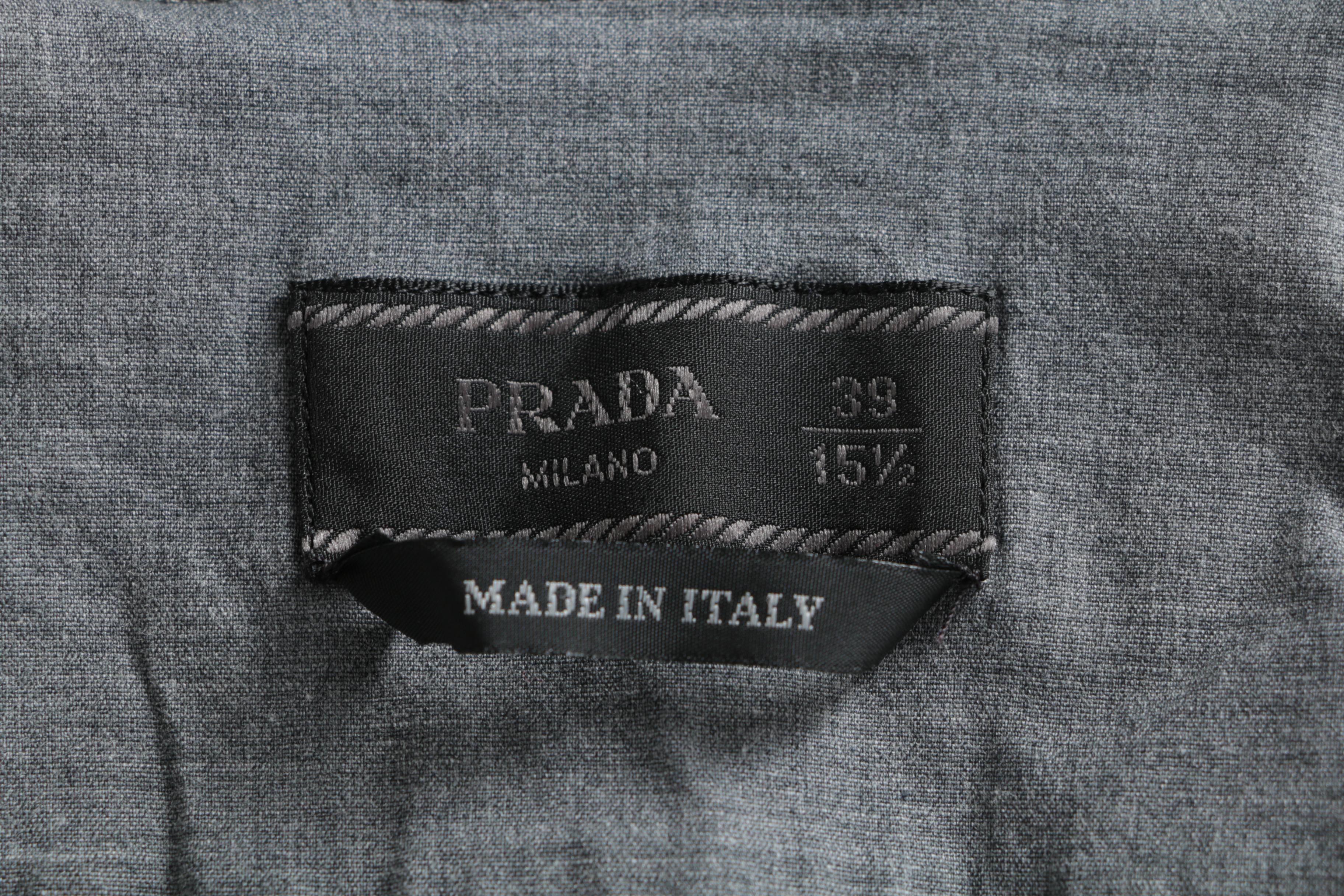 Men's Prada Short-Sleeved Button Up Shirt