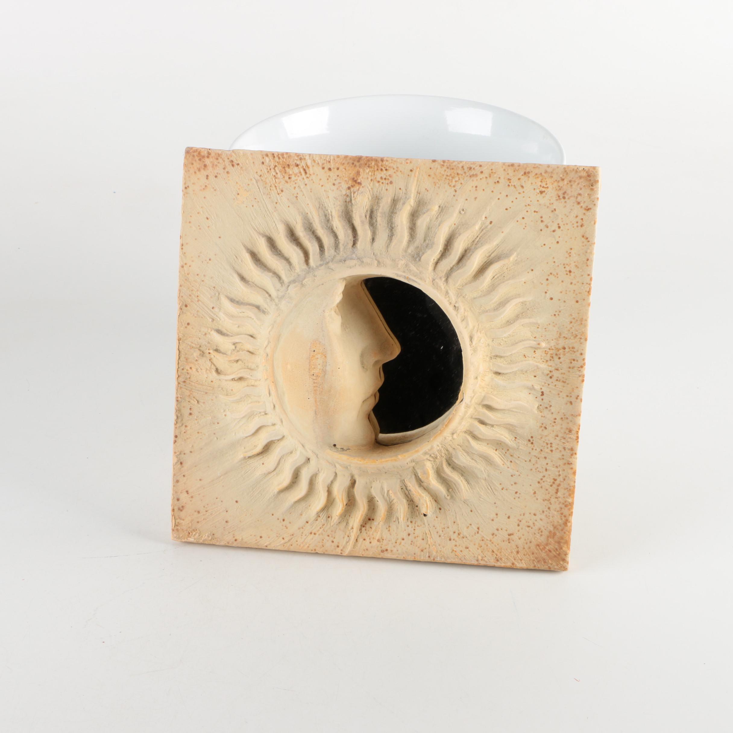 Hayes Parker Sculptural Mirror, Letter Holder, and Planter