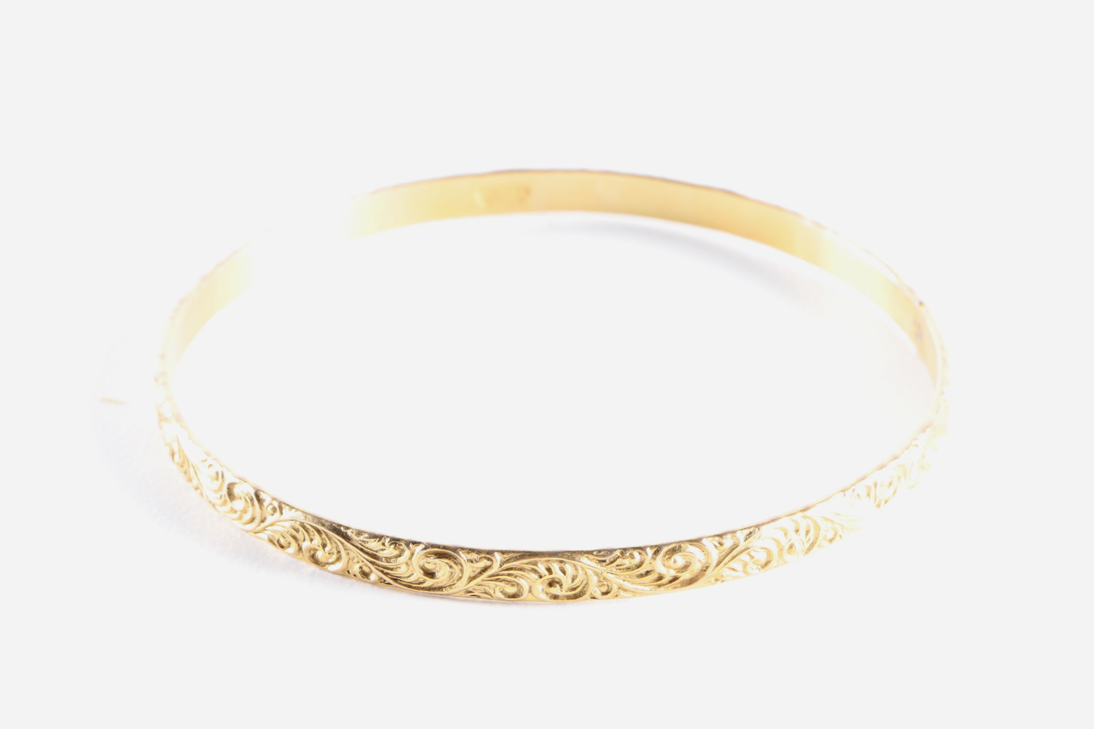 Vintage Danecraft and Dunn Bros. Gold Filled Bangle Bracelets