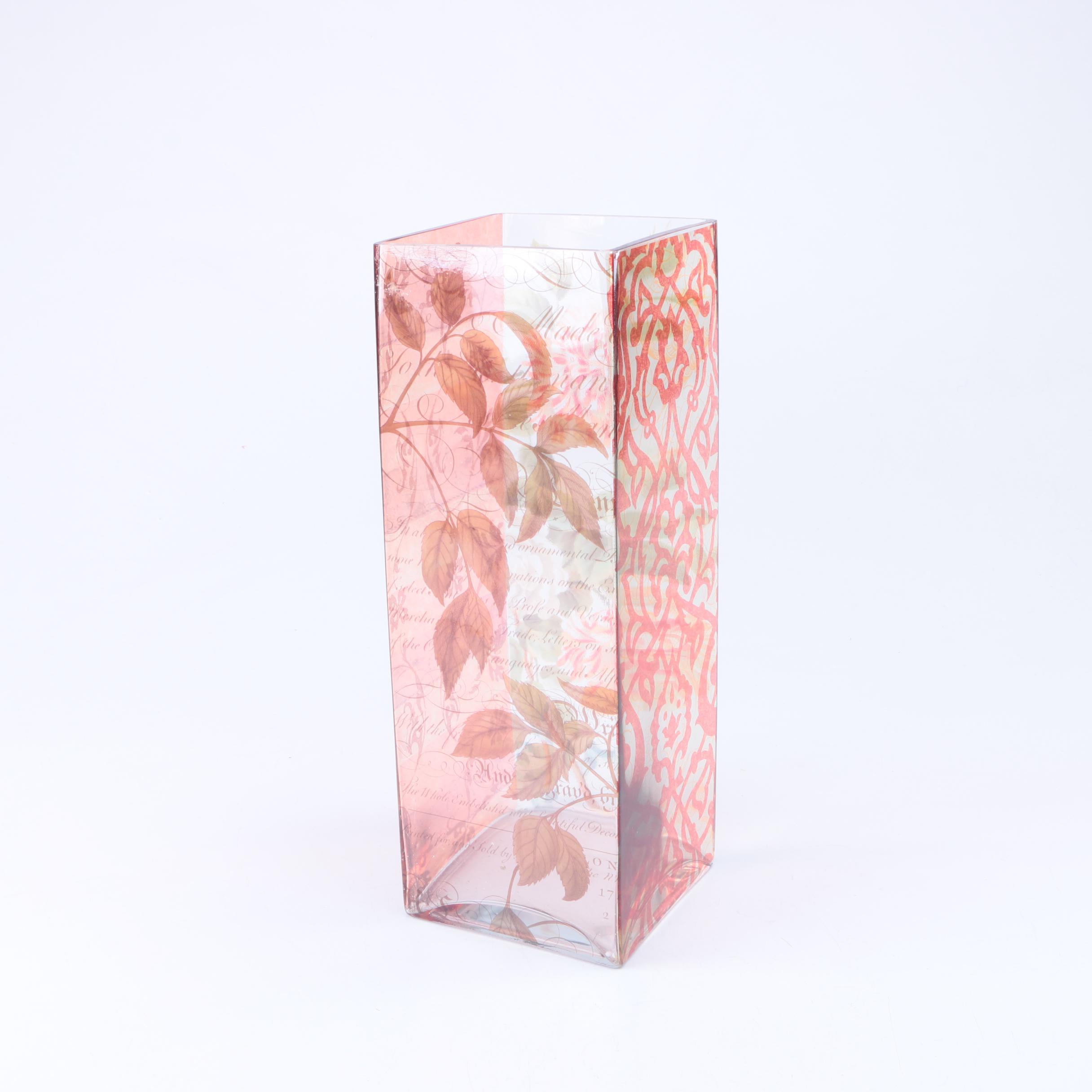 Fringe Studio Glass Christmas Vase EBTH