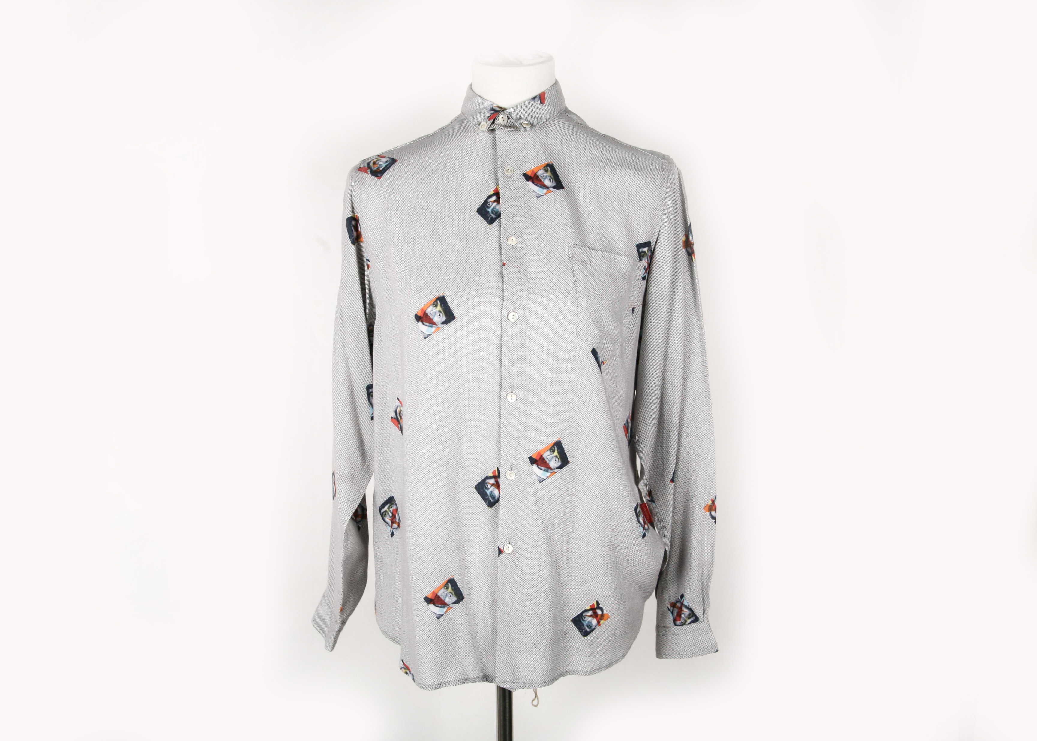 Vintage Fiorucci Linen Shirt with Beatles Pictures