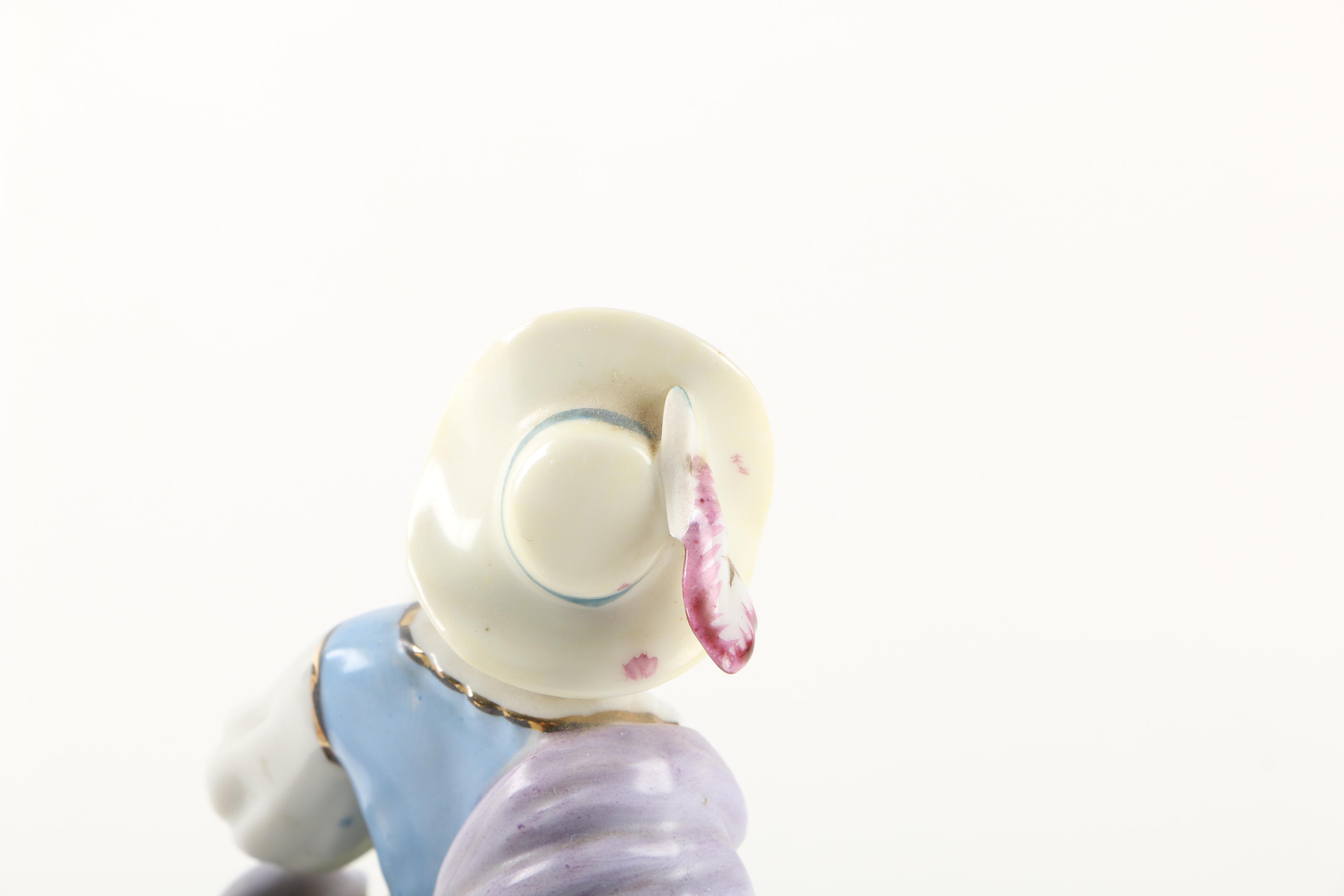 Vintage Colonial Inspired Ceramic Figurines Including Ucagco