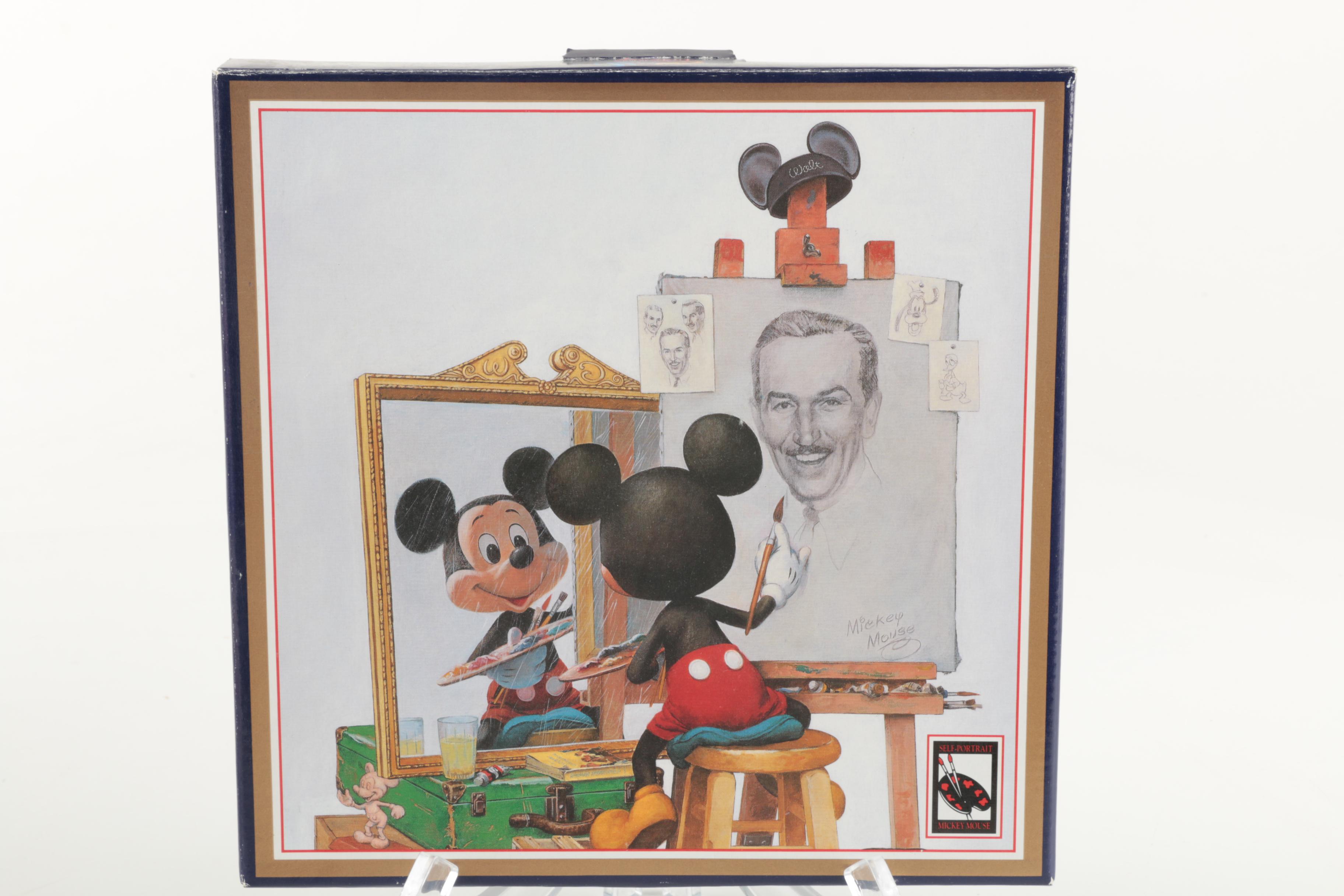 Disney "Self-Portrait: Mickey Mouse" Porcelain Plate