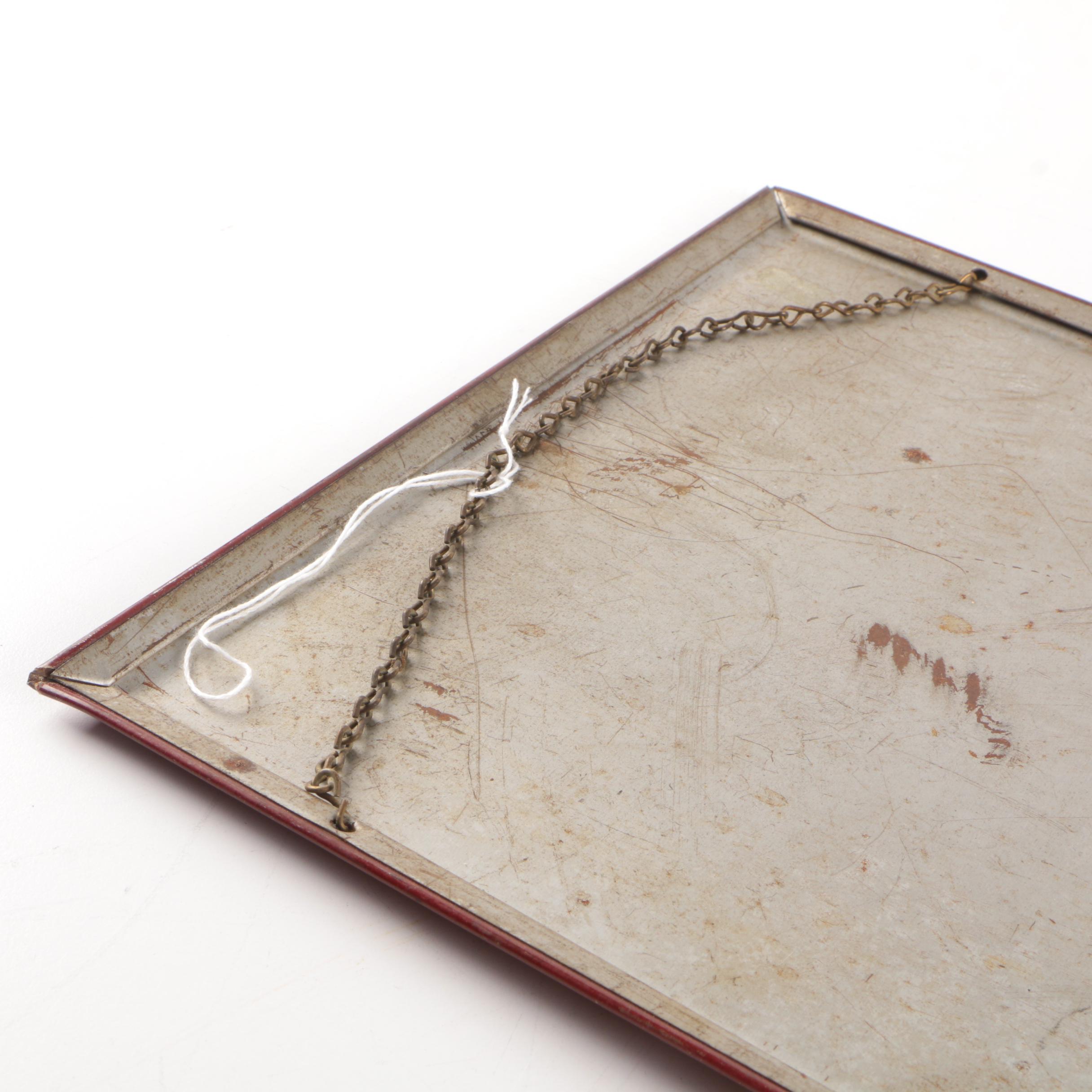 Vintage Insurance Company Metal Hanging Wall Calendars