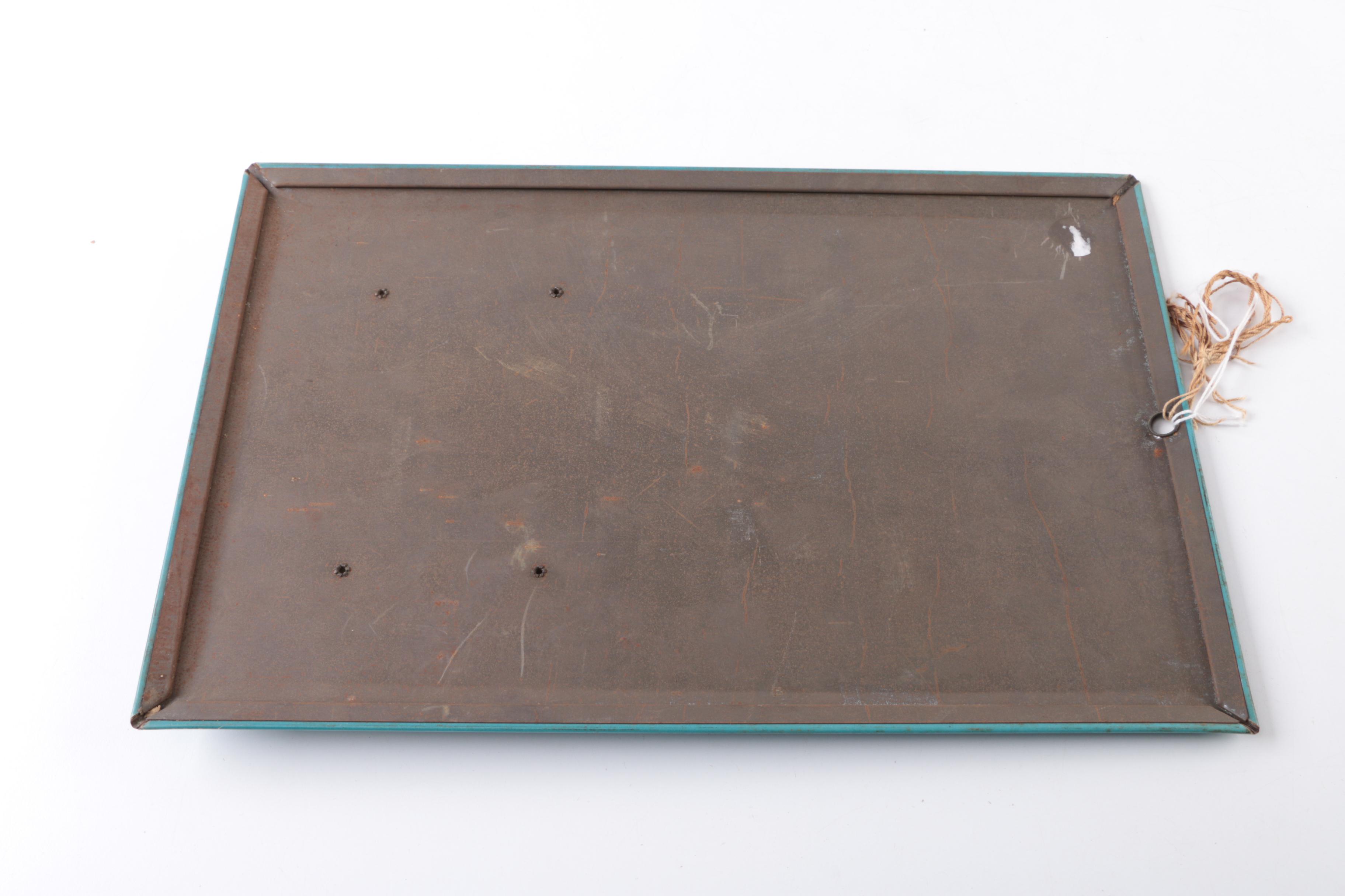 Vintage Insurance Company Metal Hanging Wall Calendars