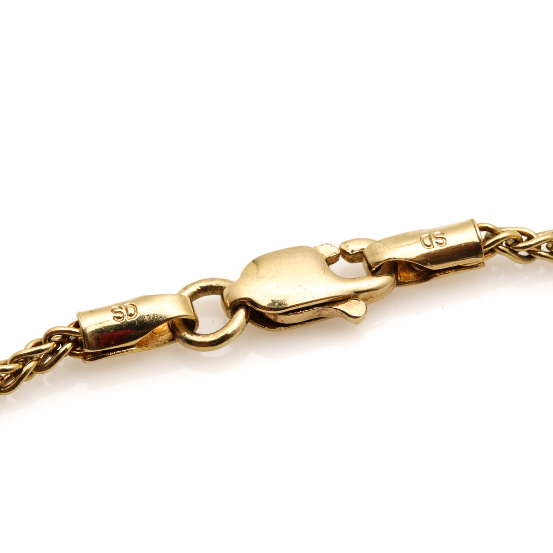 14K Yellow Gold Diamond Neckace