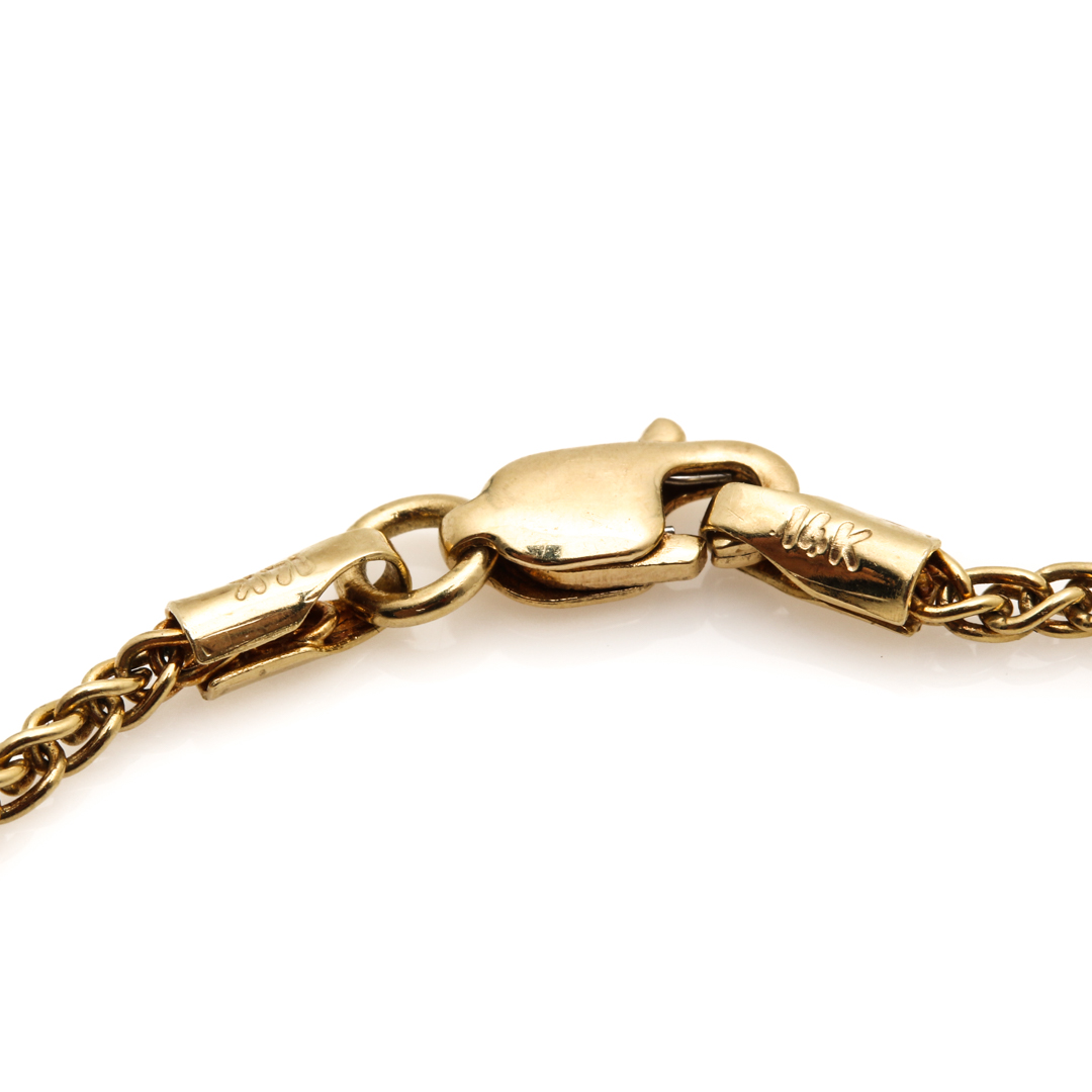 14K Yellow Gold Diamond Neckace