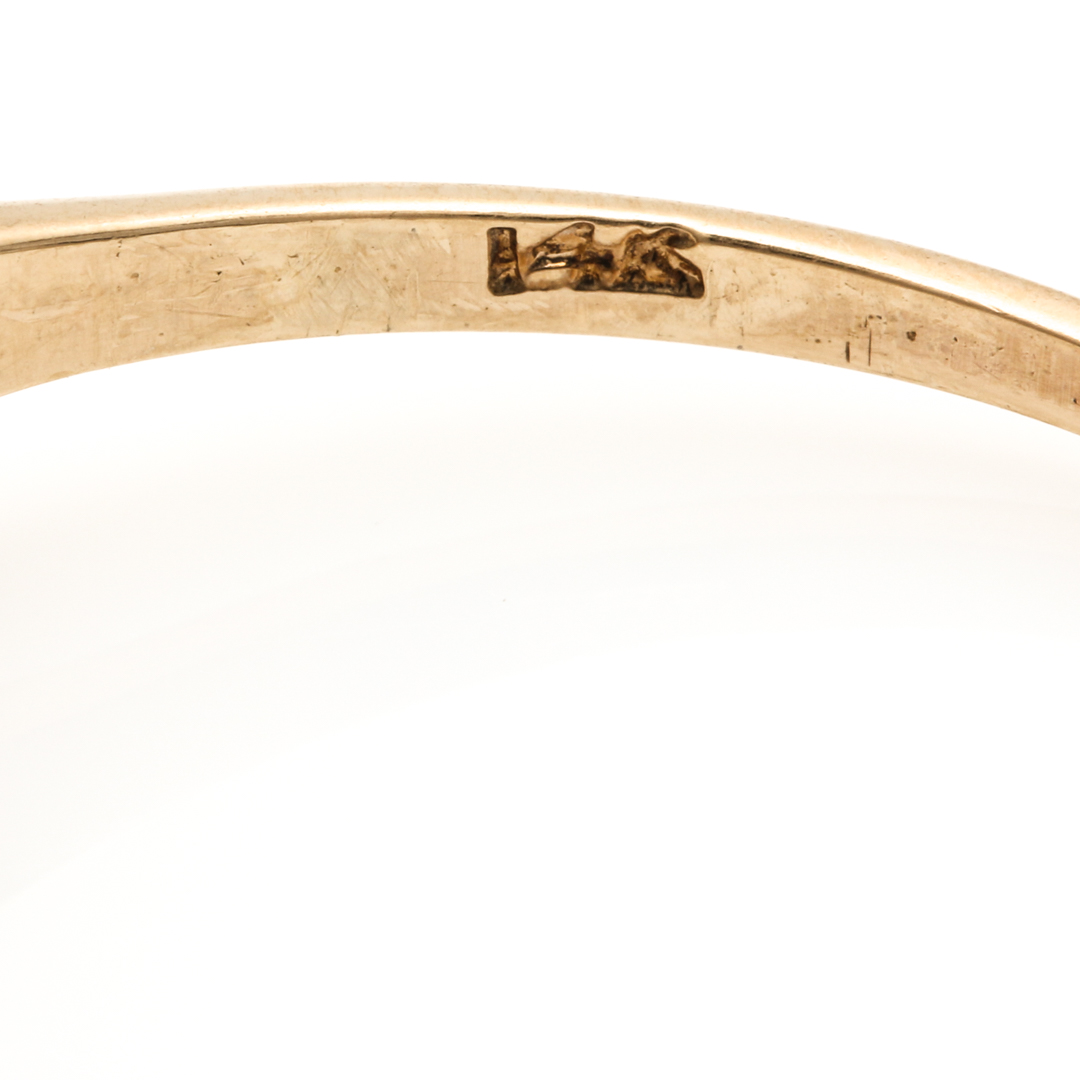 14K Two Tone Gold Diamond Ring