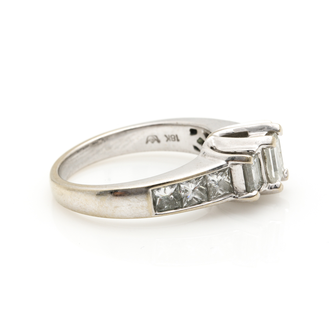 18K White Gold 1.90 CTW Diamond Ring