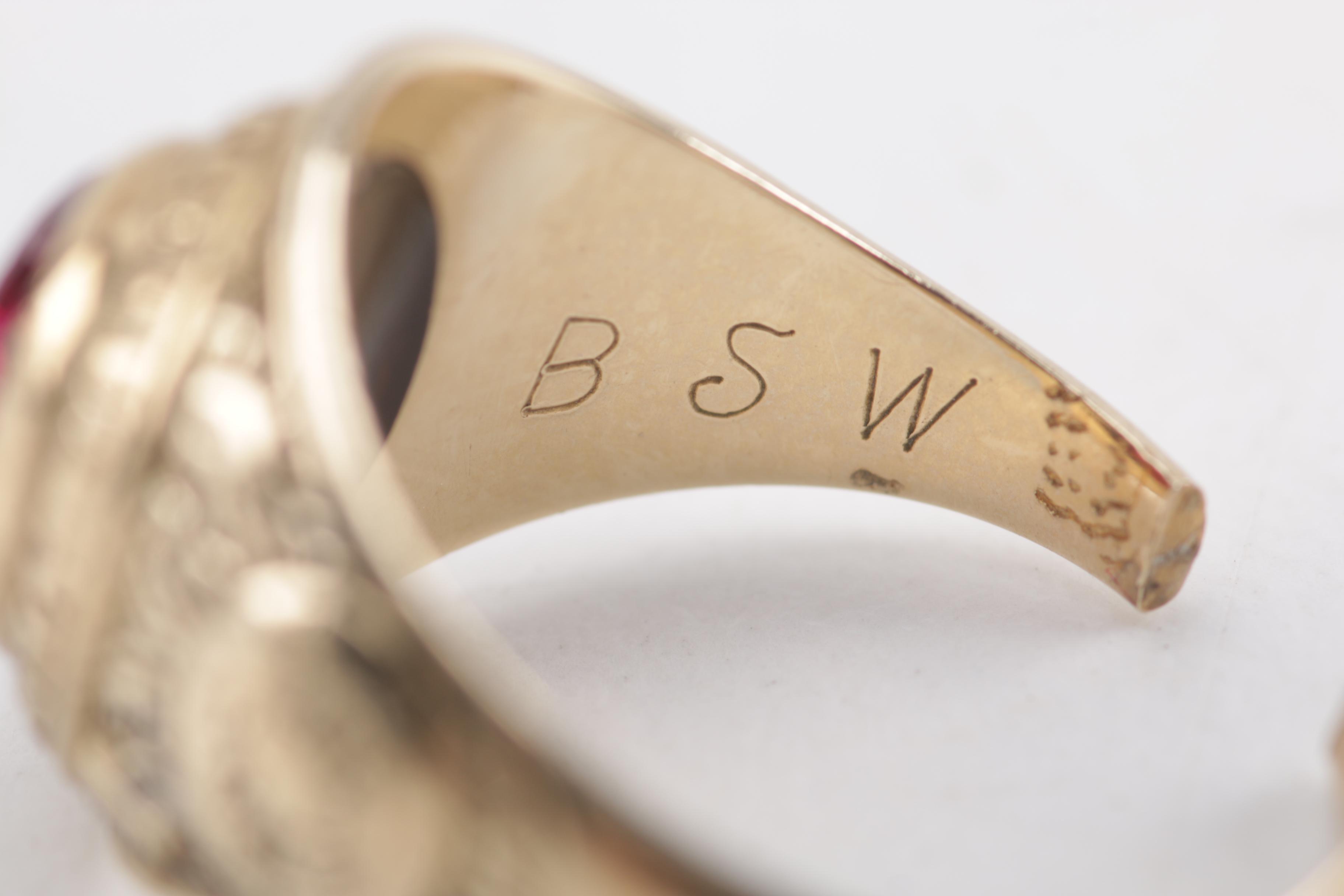 Scrap 10K Yellow Gold Ruby Class Ring