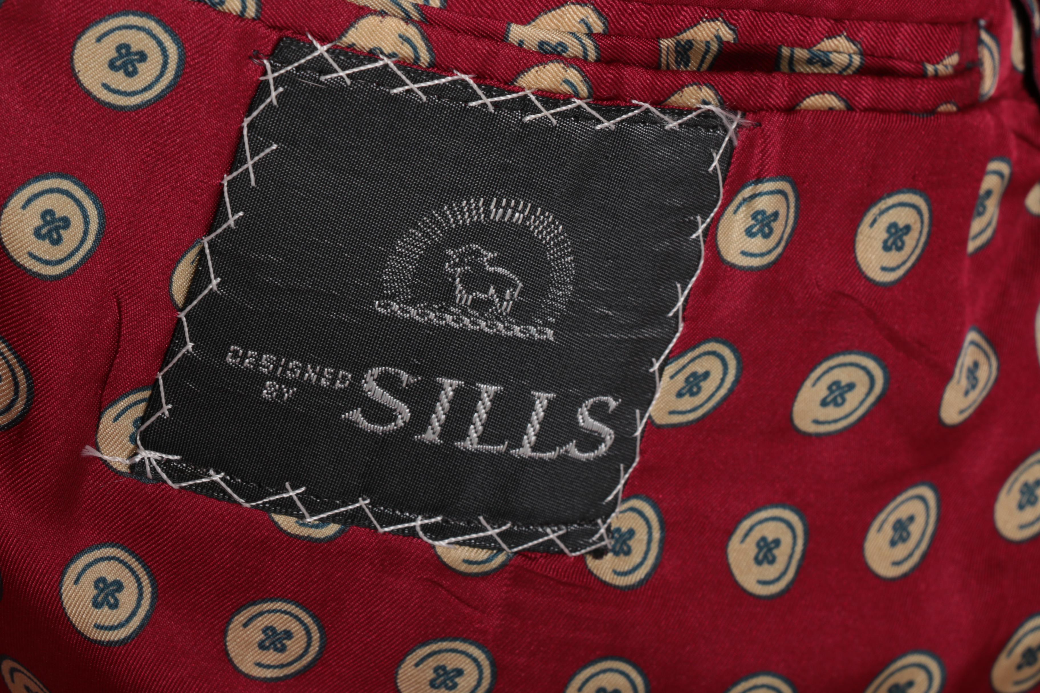 Men's Vintage Morty Sills Bespoke Pinstripe Suit