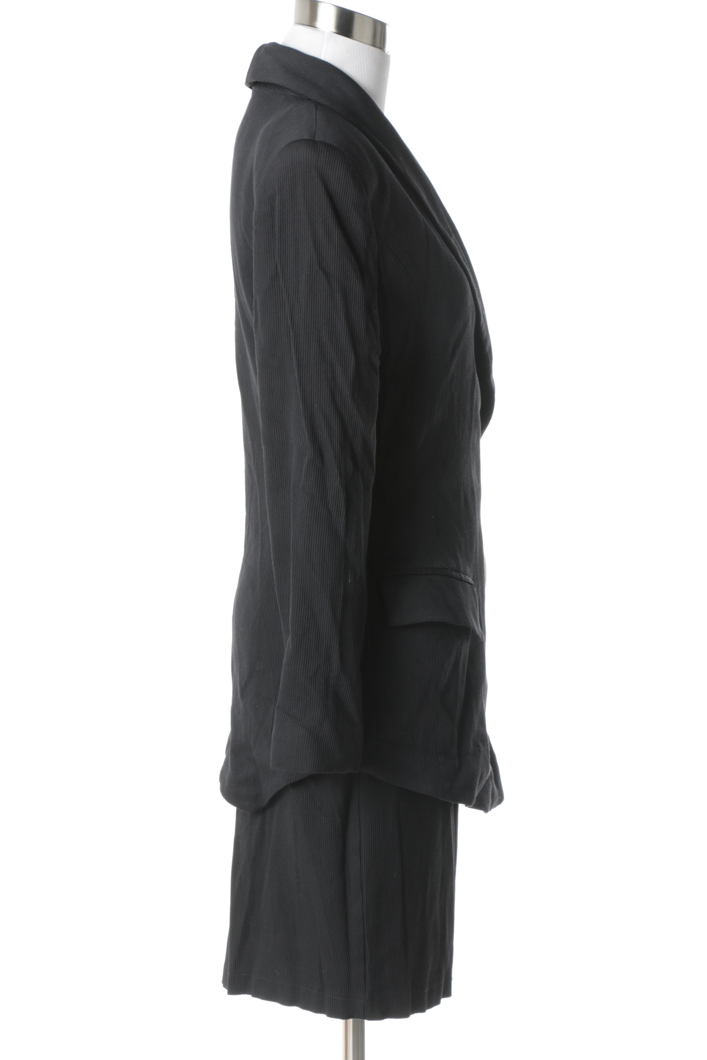 Nina K Black Skirt Suit