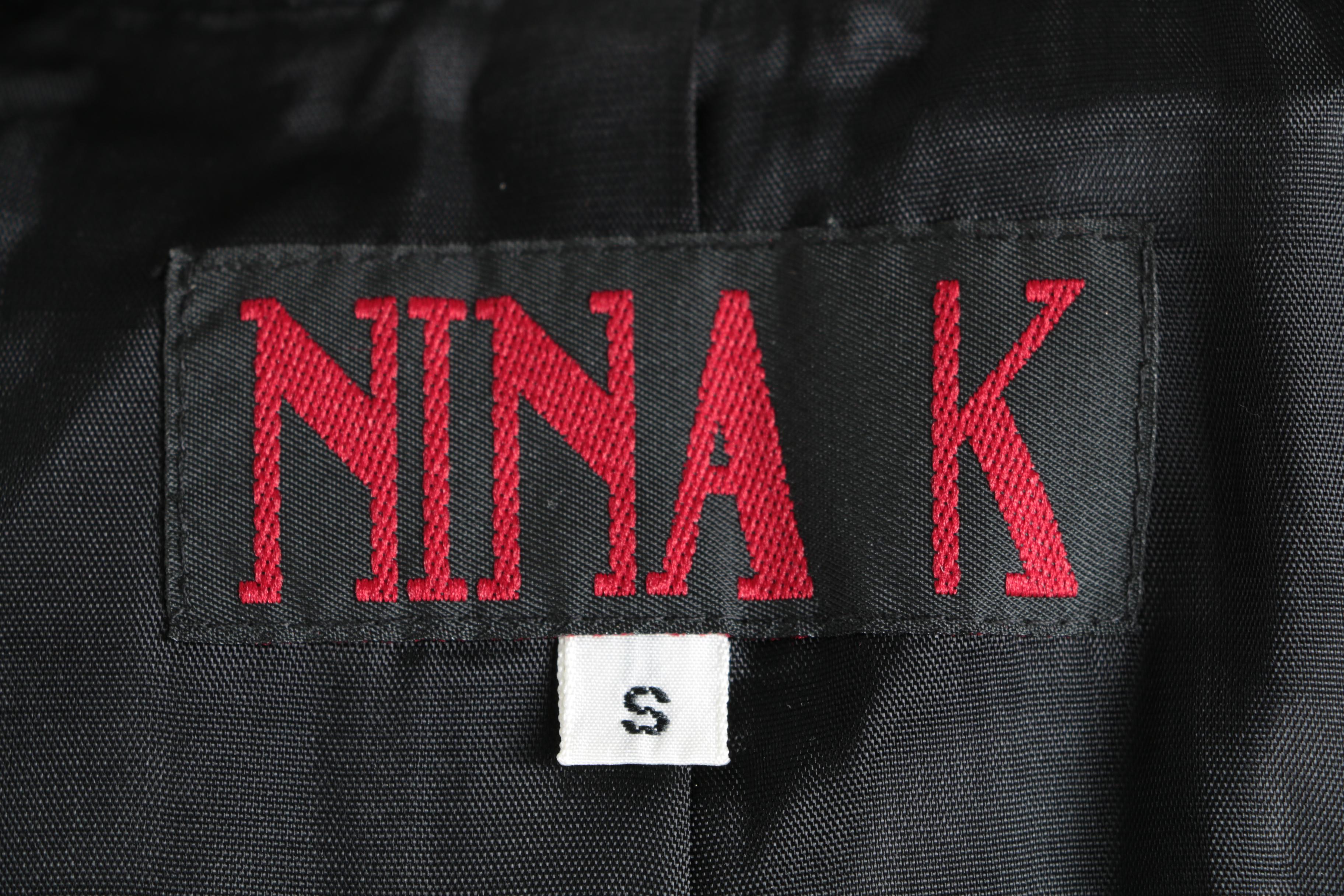 Nina K Black Skirt Suit