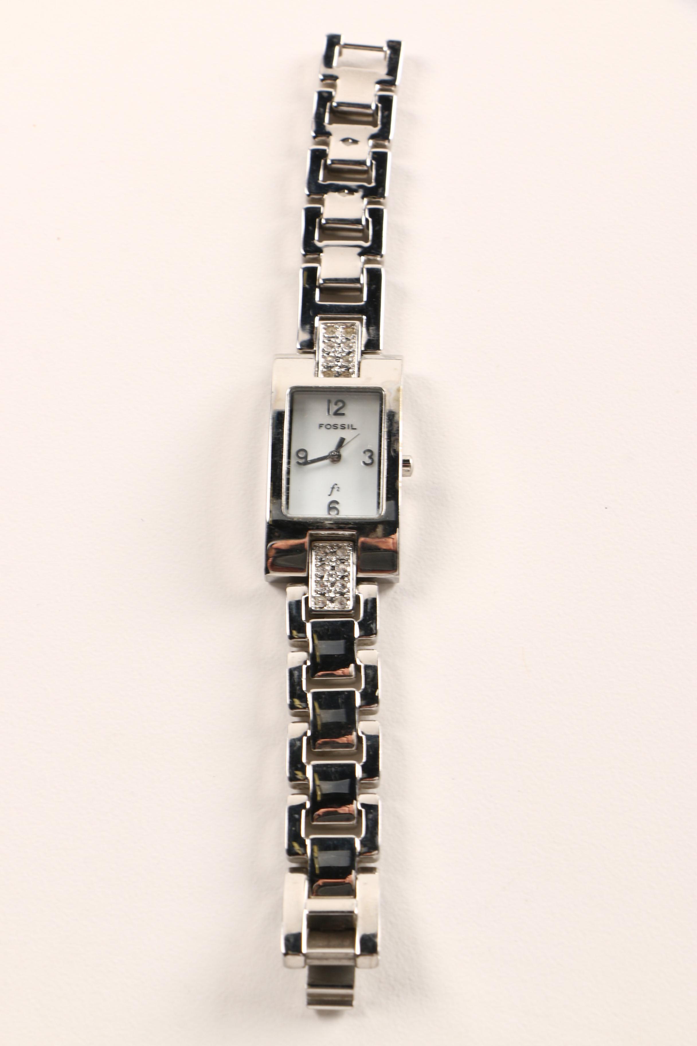 Assortment of Watches Including Fossil and Colibri