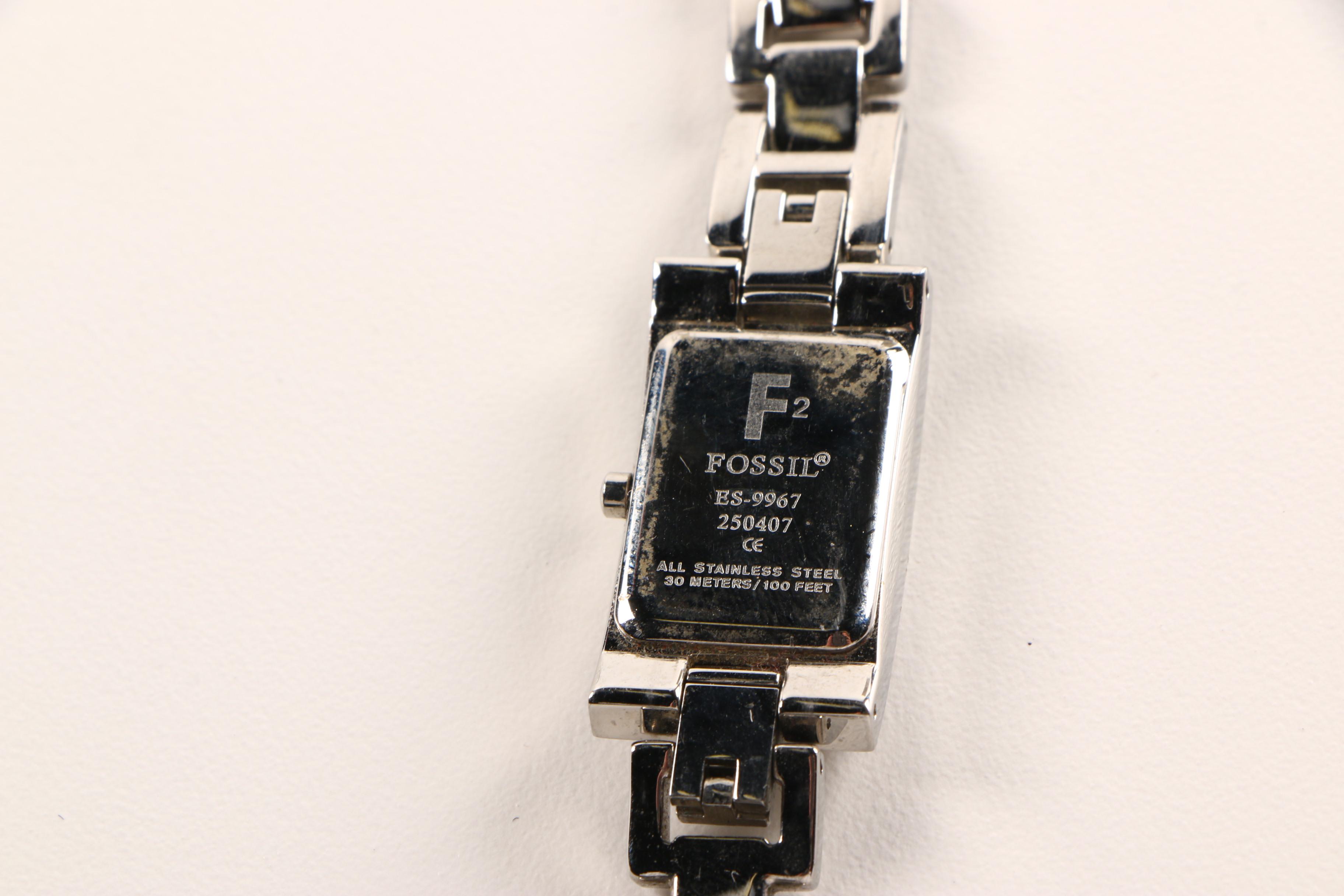 Assortment of Watches Including Fossil and Colibri