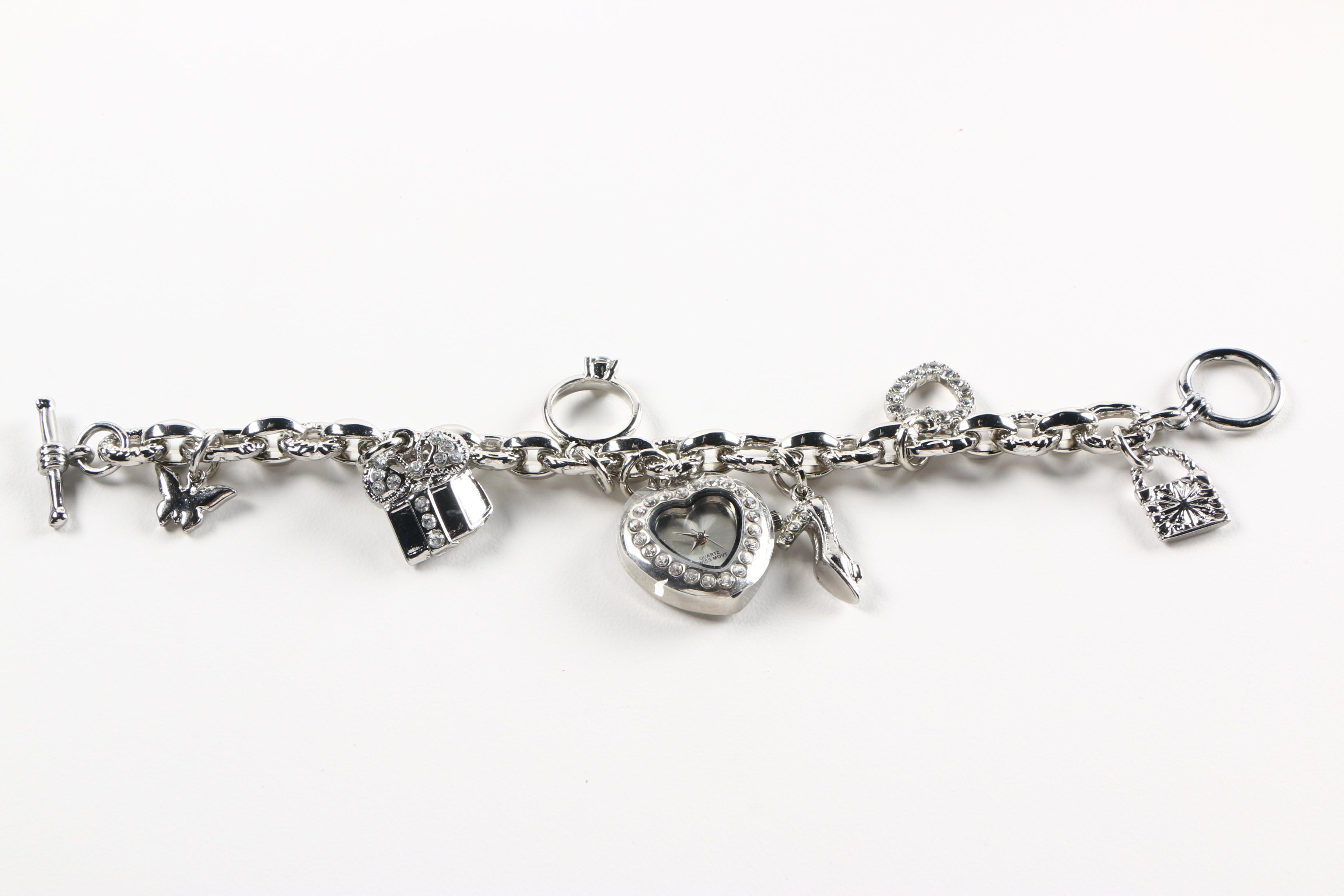 Assortment of Watches Including Fossil and Colibri