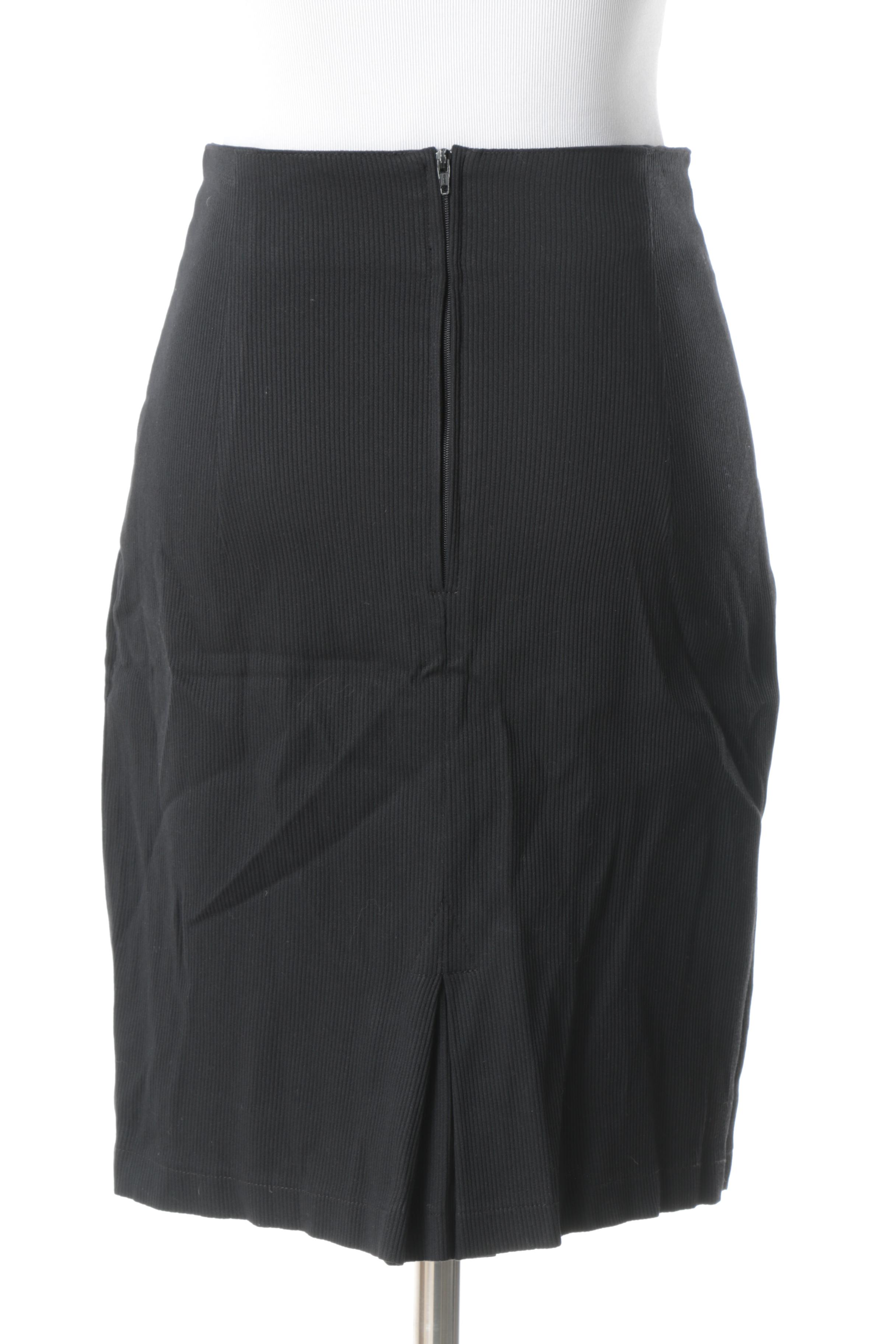 Nina K Black Skirt Suit