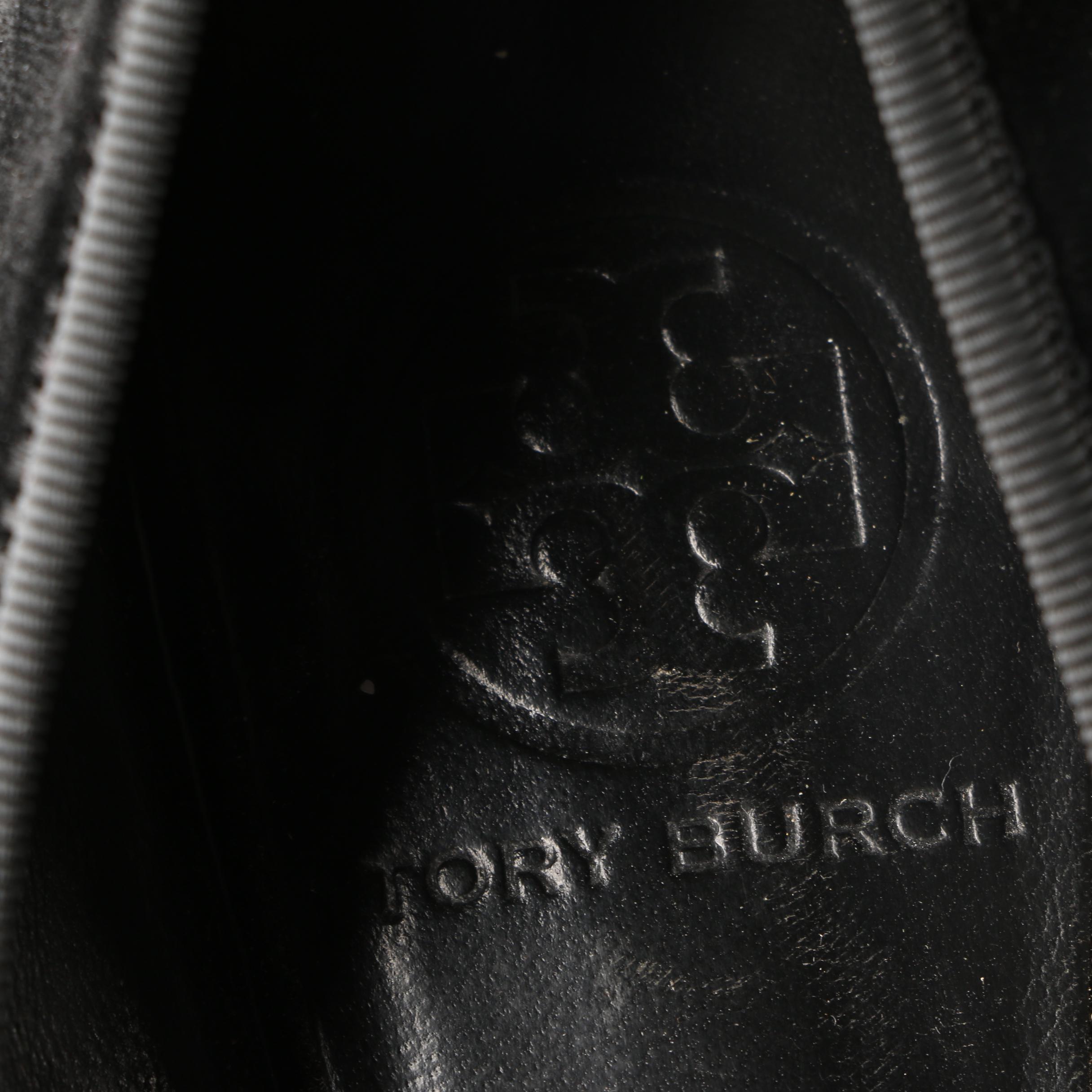 Tory Burch Jessica Black Velvet Flats