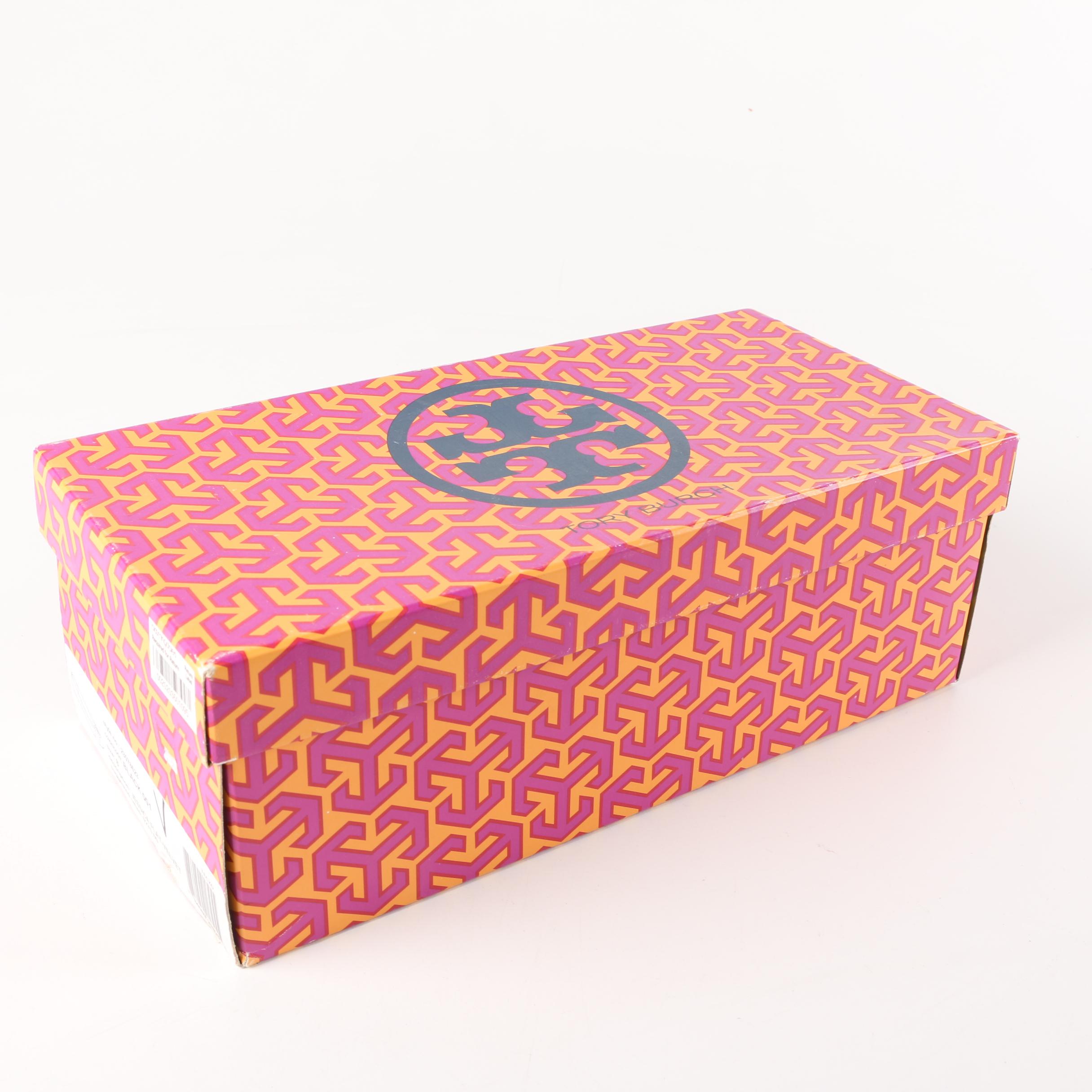 Tory Burch Jessica Black Velvet Flats