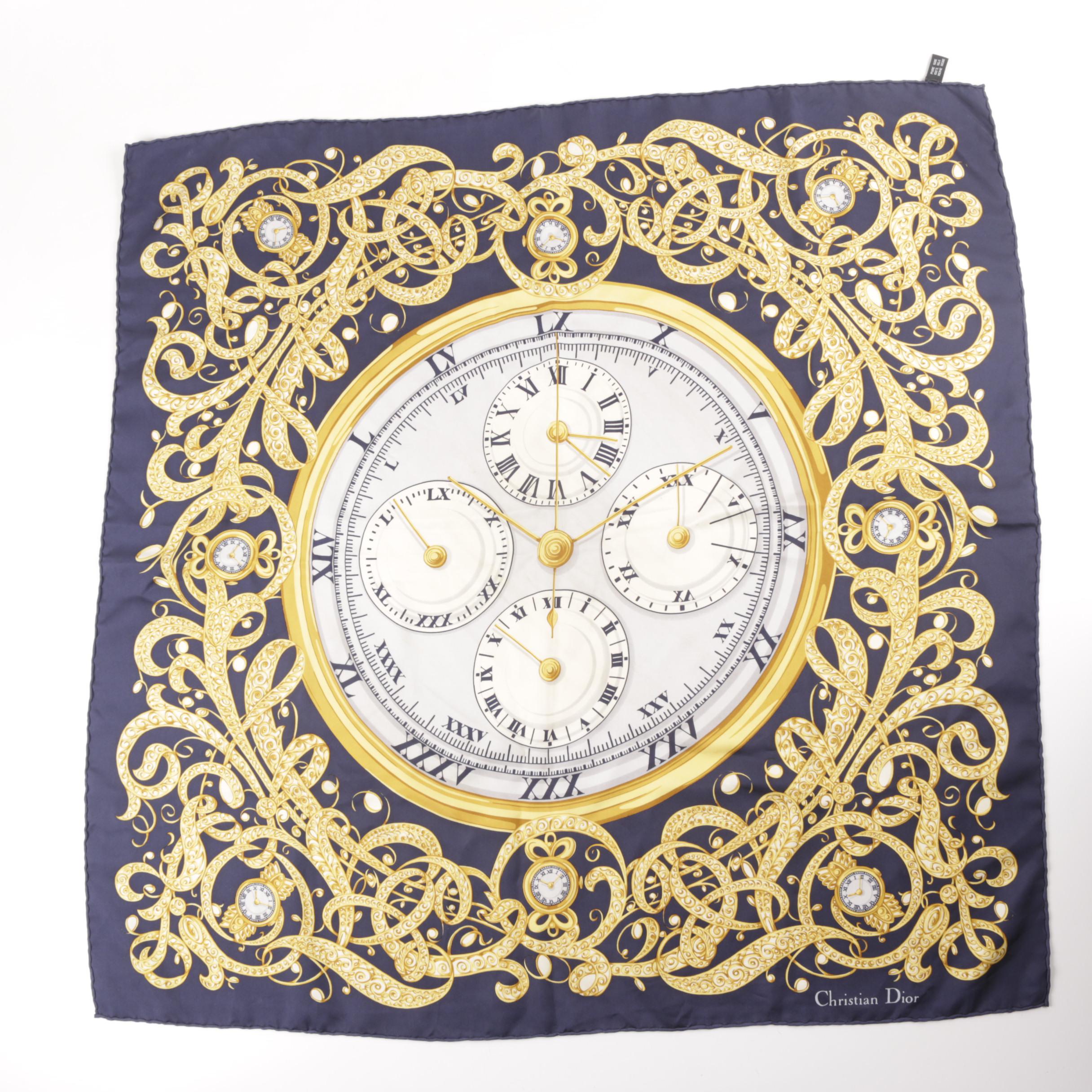 Vintage Christian Dior and Liberty of London Silk Scarf Squares