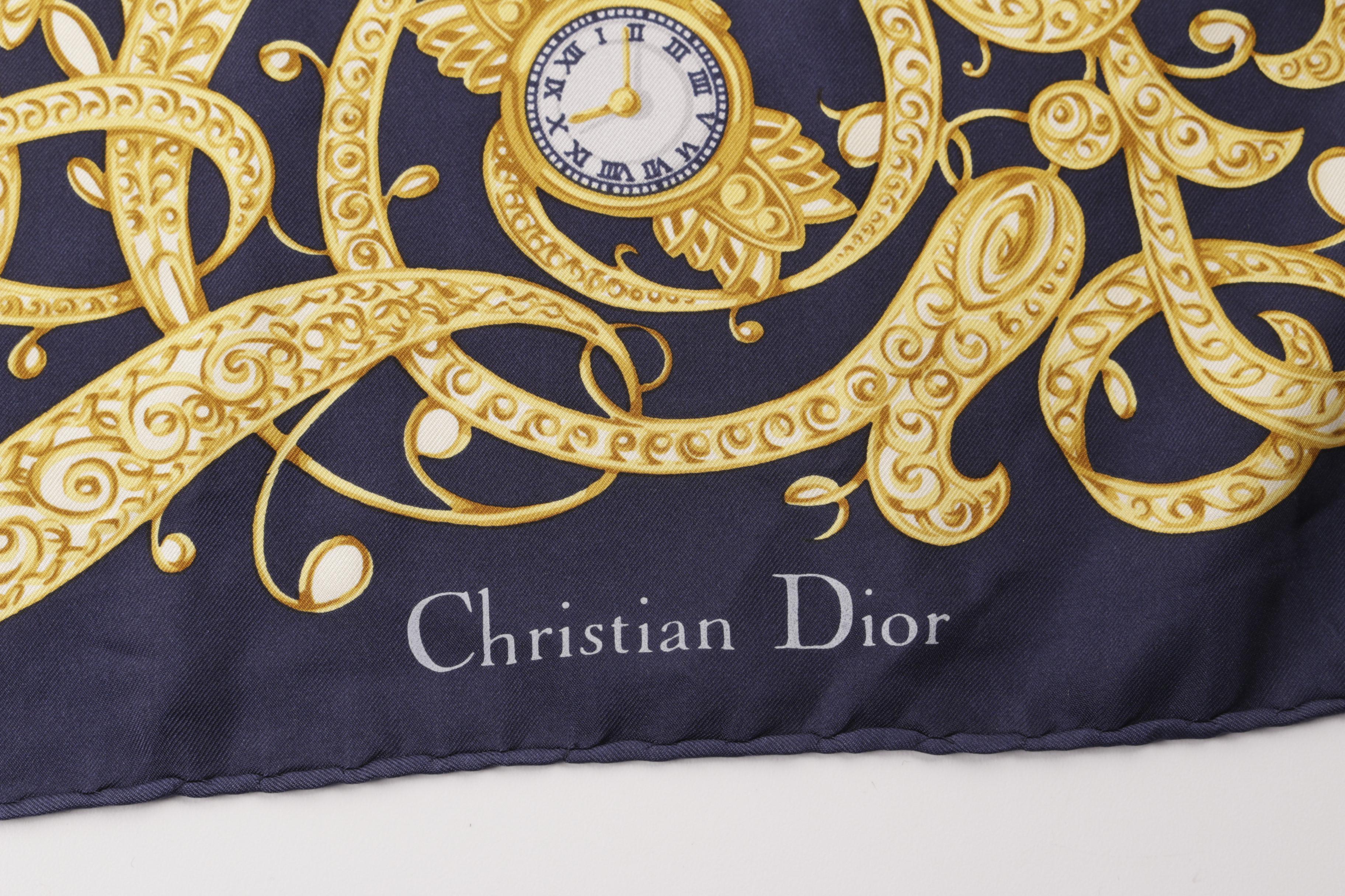 Vintage Christian Dior and Liberty of London Silk Scarf Squares