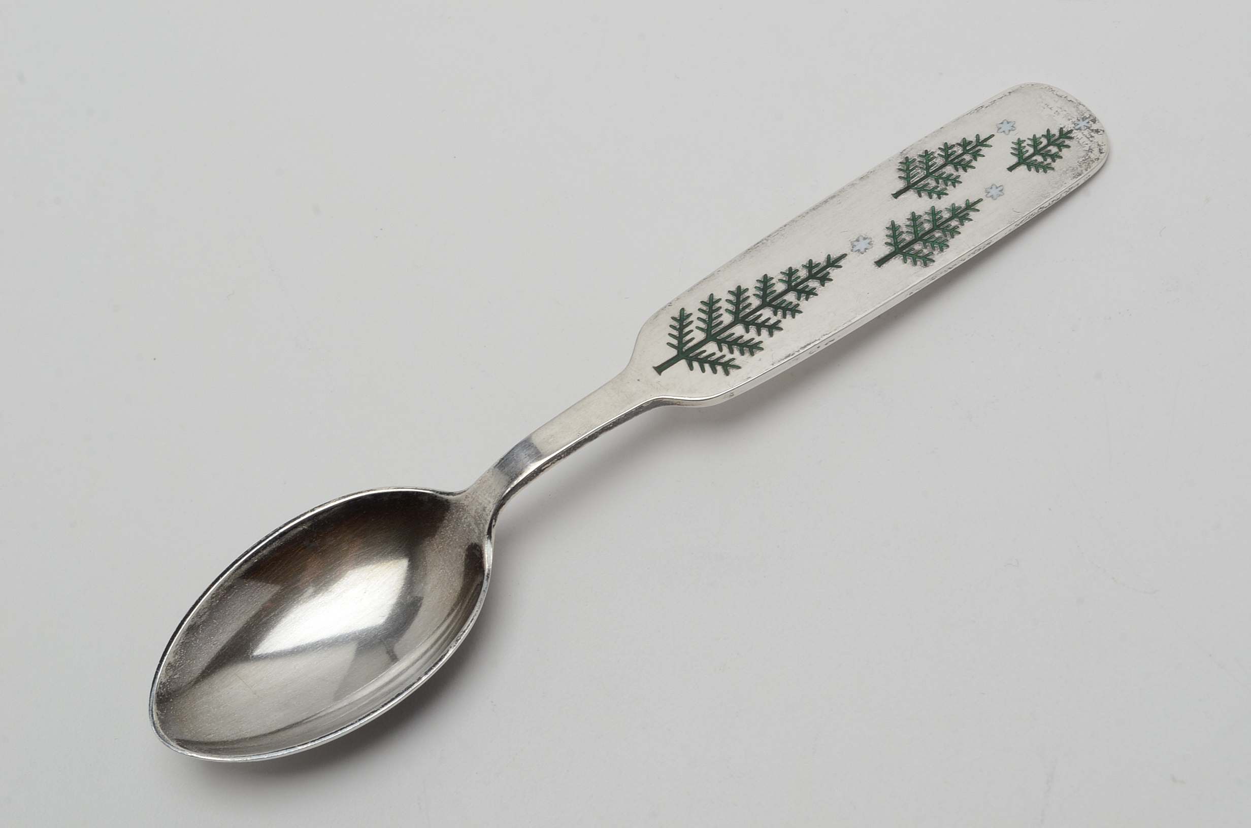 Collection of Danish Anton Michelsen Sterling Silver Christmas-Themed Spoons