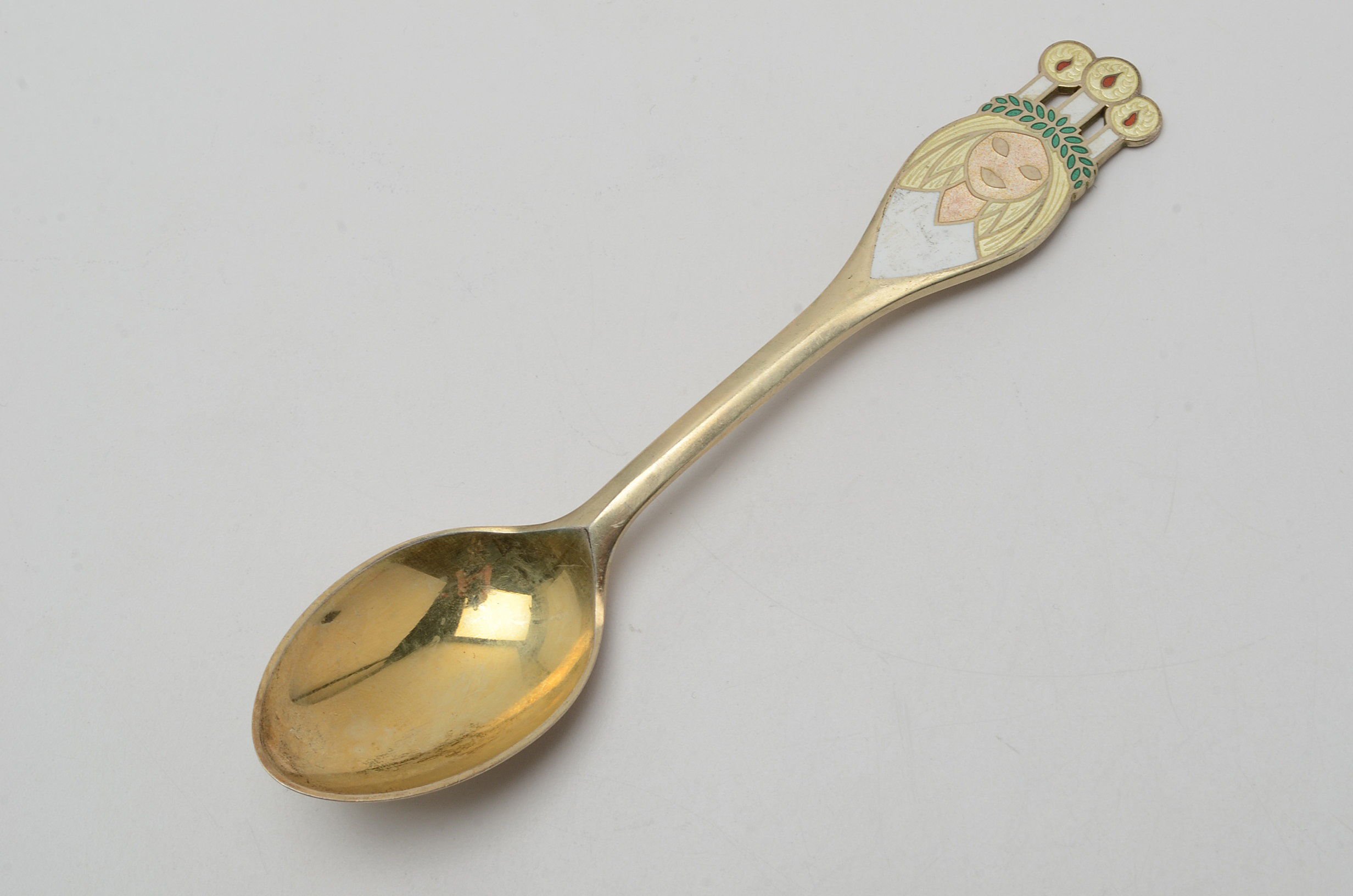 Collection of Danish Anton Michelsen Sterling Silver Christmas-Themed Spoons