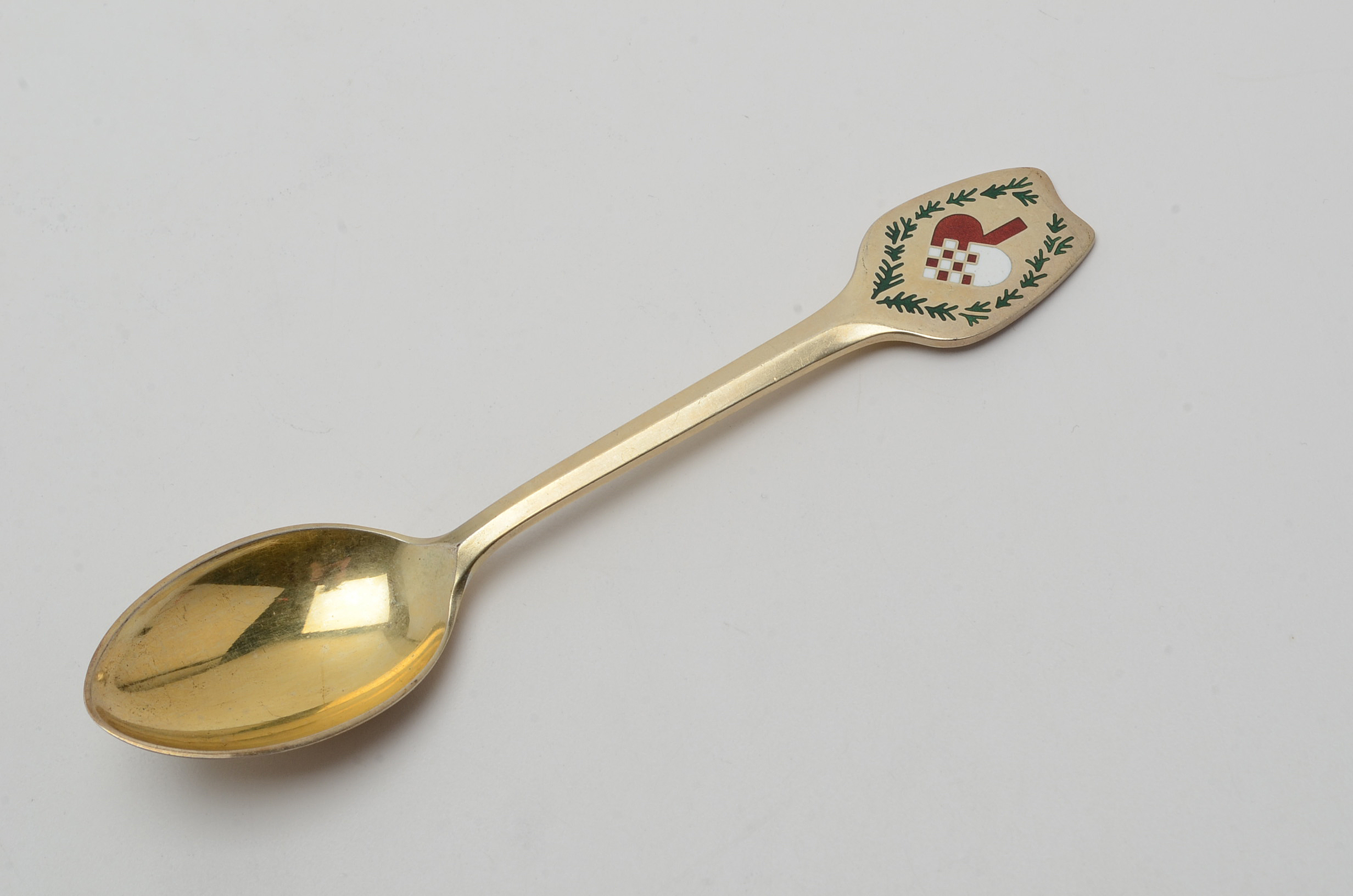 Collection of Danish Anton Michelsen Sterling Silver Christmas-Themed Spoons